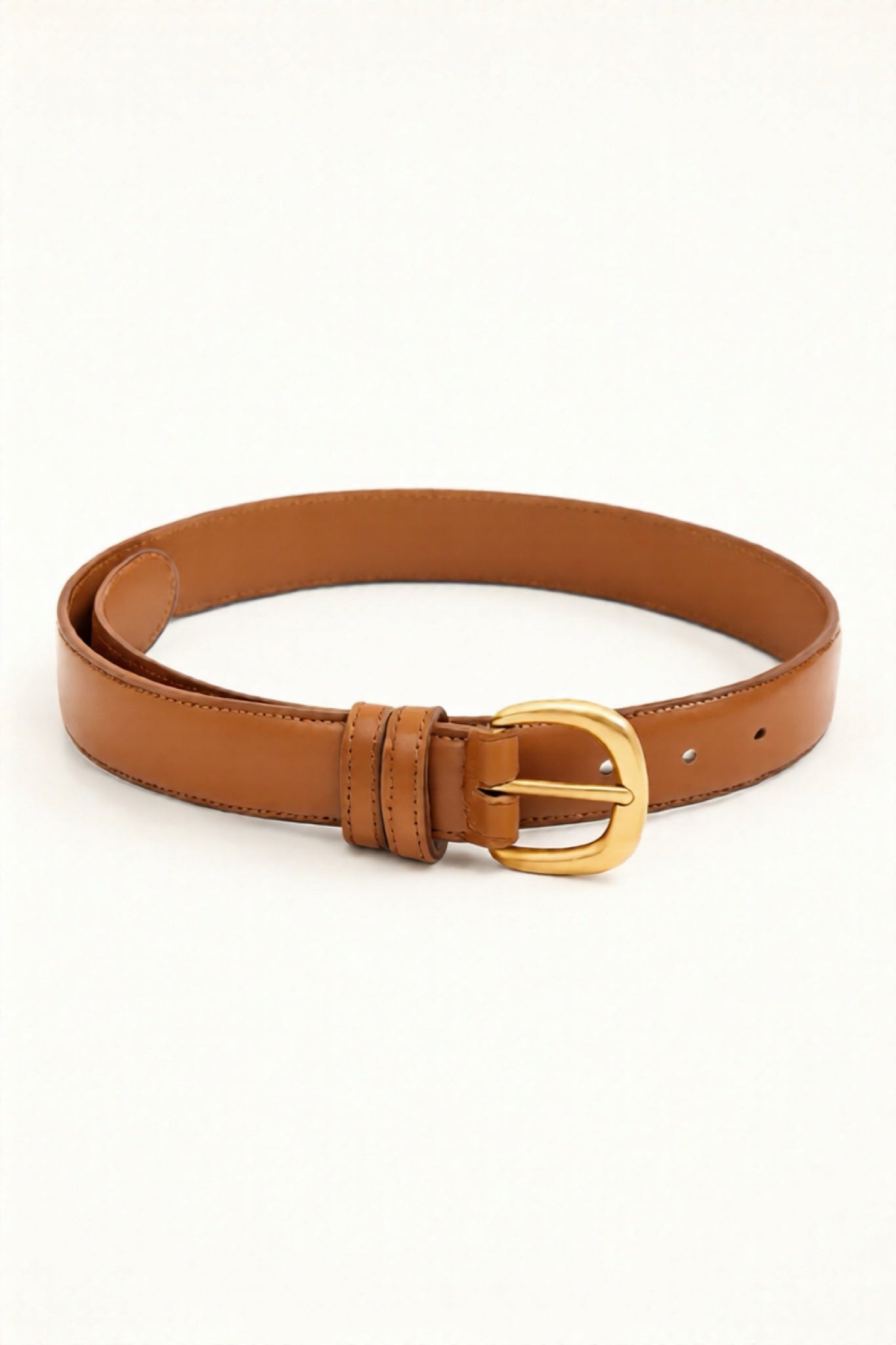 חגורת עור ג׳קי חום בהיר