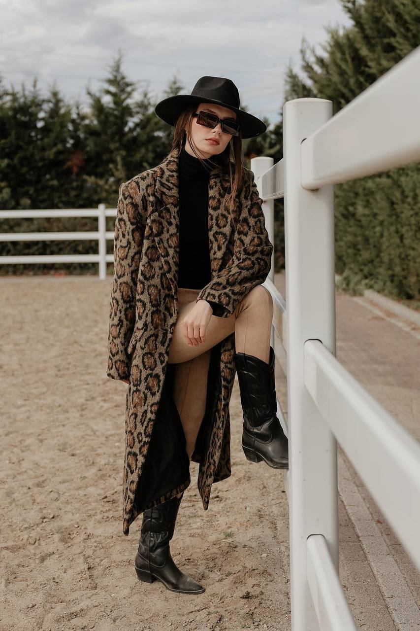 מעיל טינה מנומר