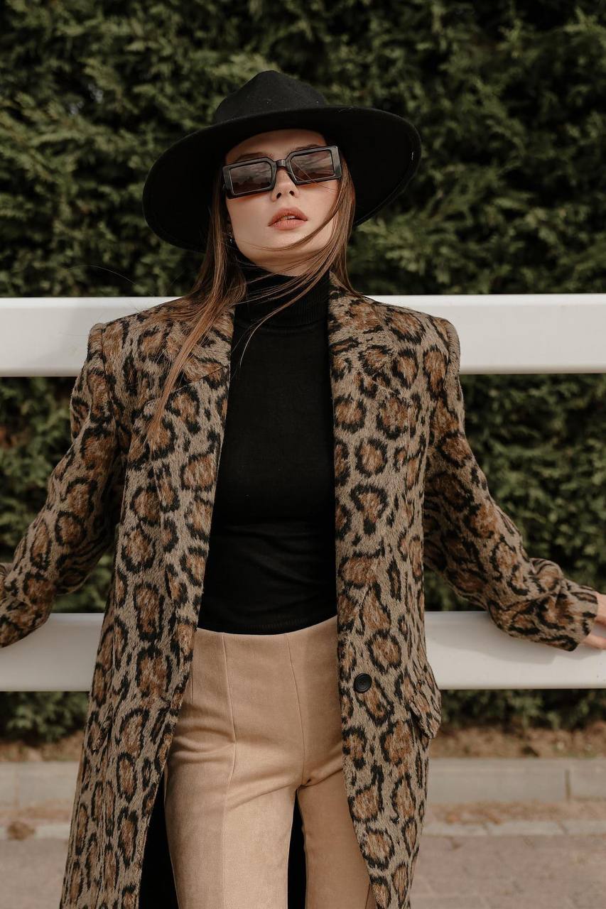 מעיל טינה מנומר