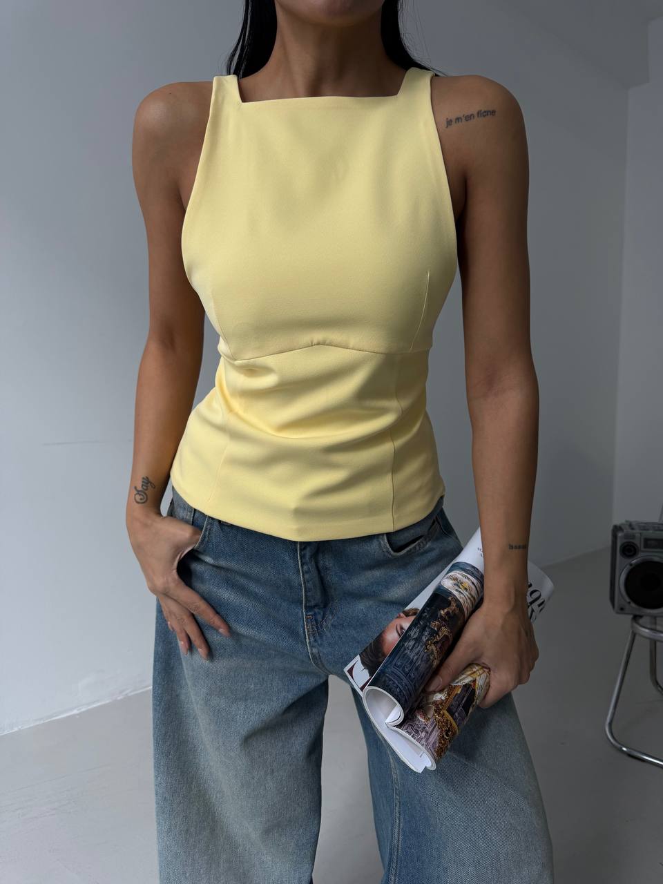 גופית אמנדה צהוב