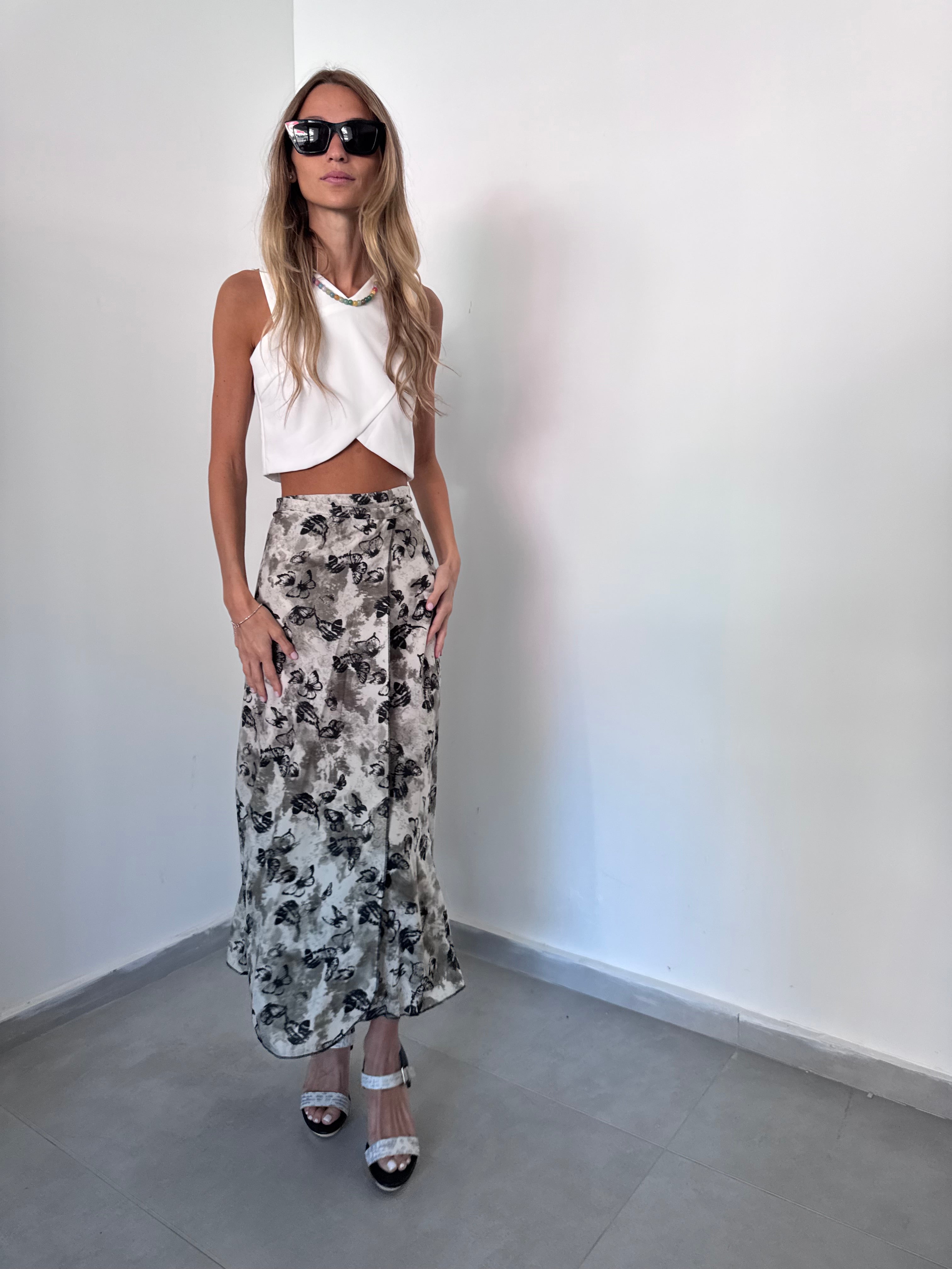 חצאית מעטפת נינה פרפרים