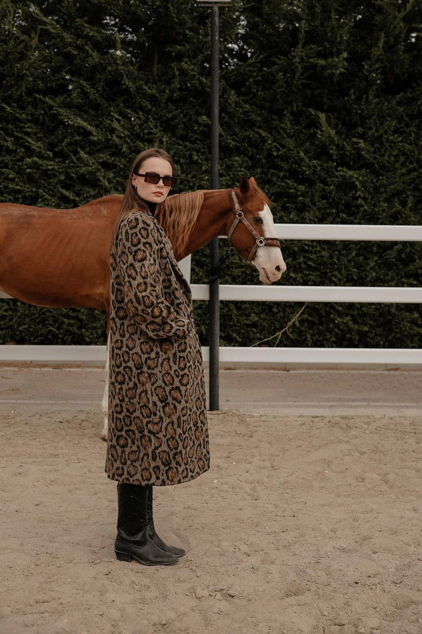 מעיל טינה מנומר