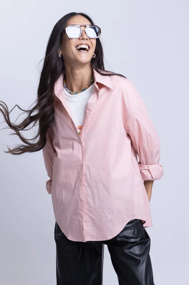 מכופתרת שחר ורוד עתיק