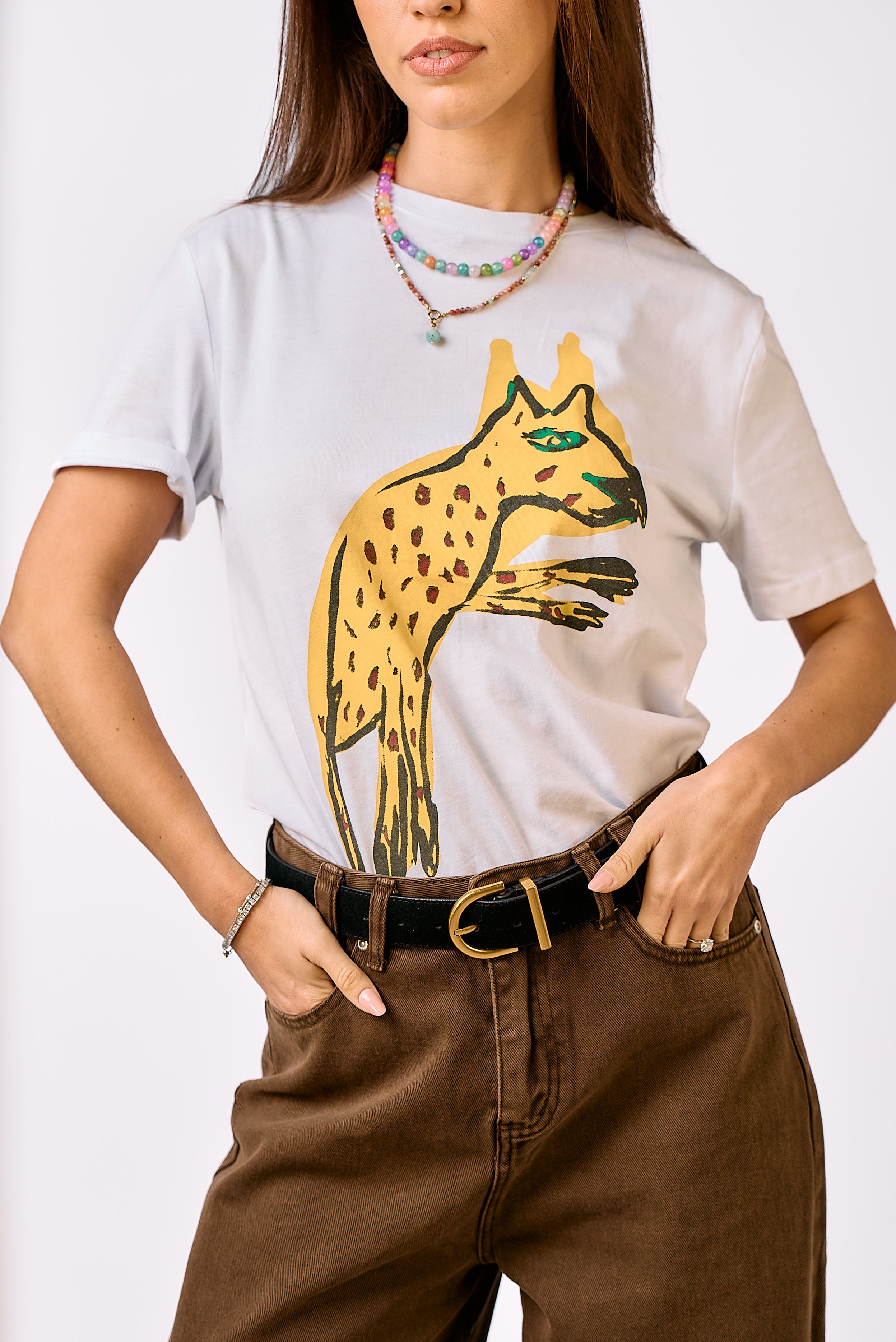 חולצת טי טינה לבן