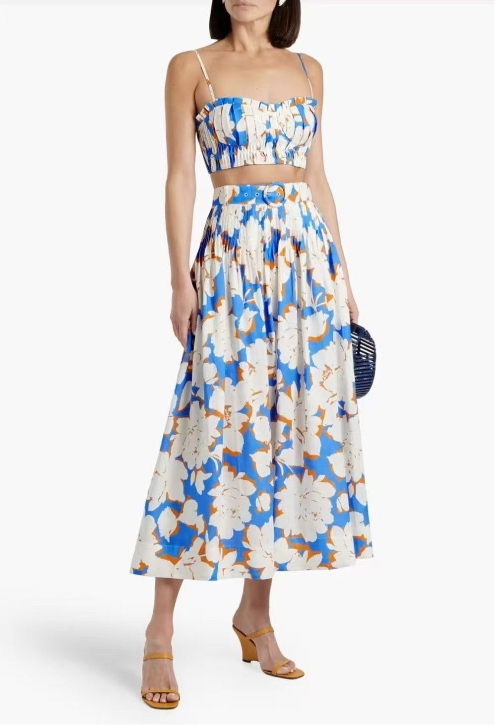 סט חצאית מילי כחול