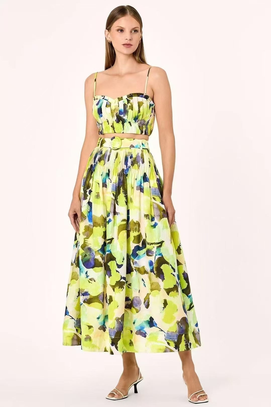 סט חצאית מילי ירוק