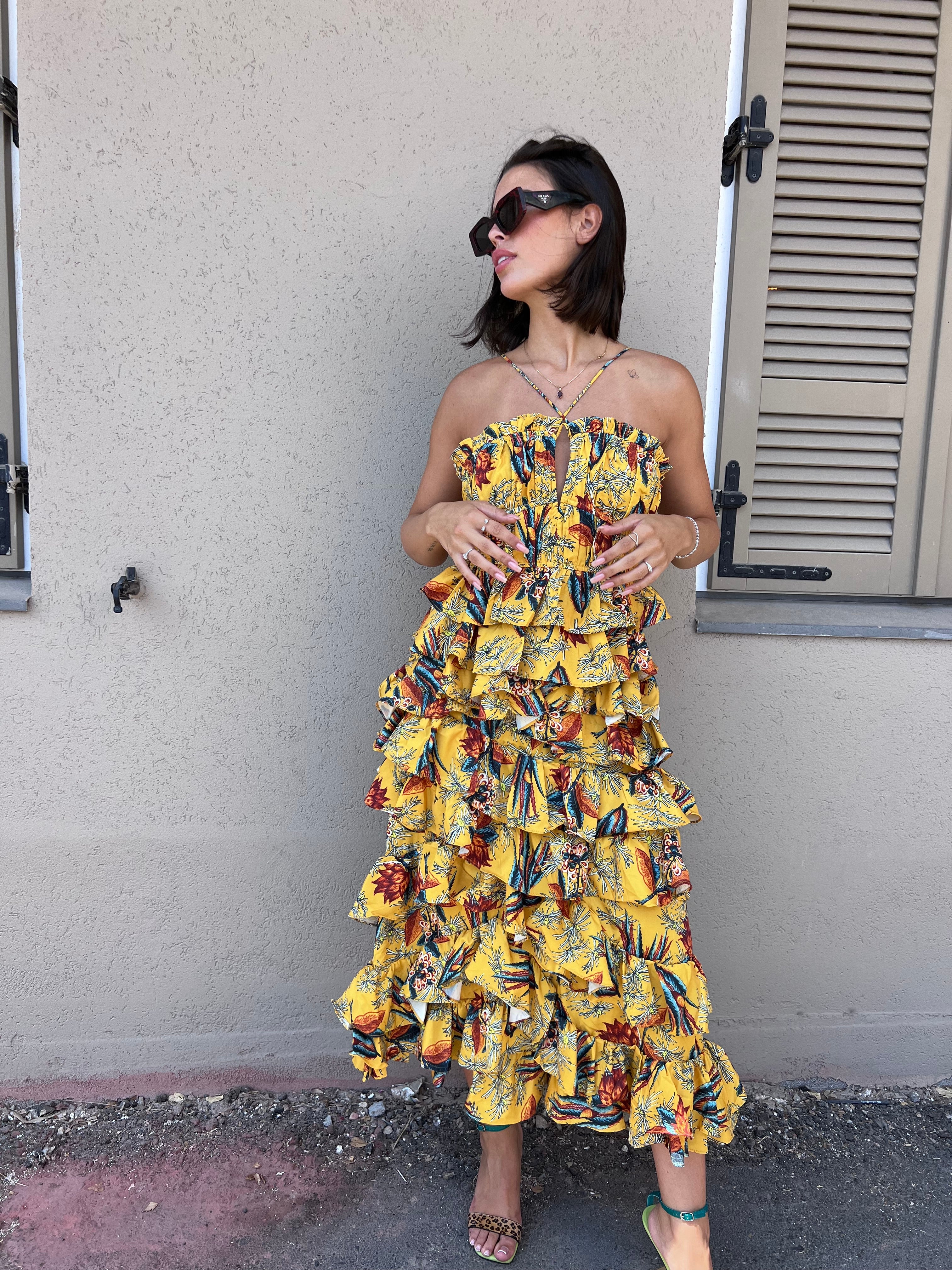 שמלת טאטי צהוב