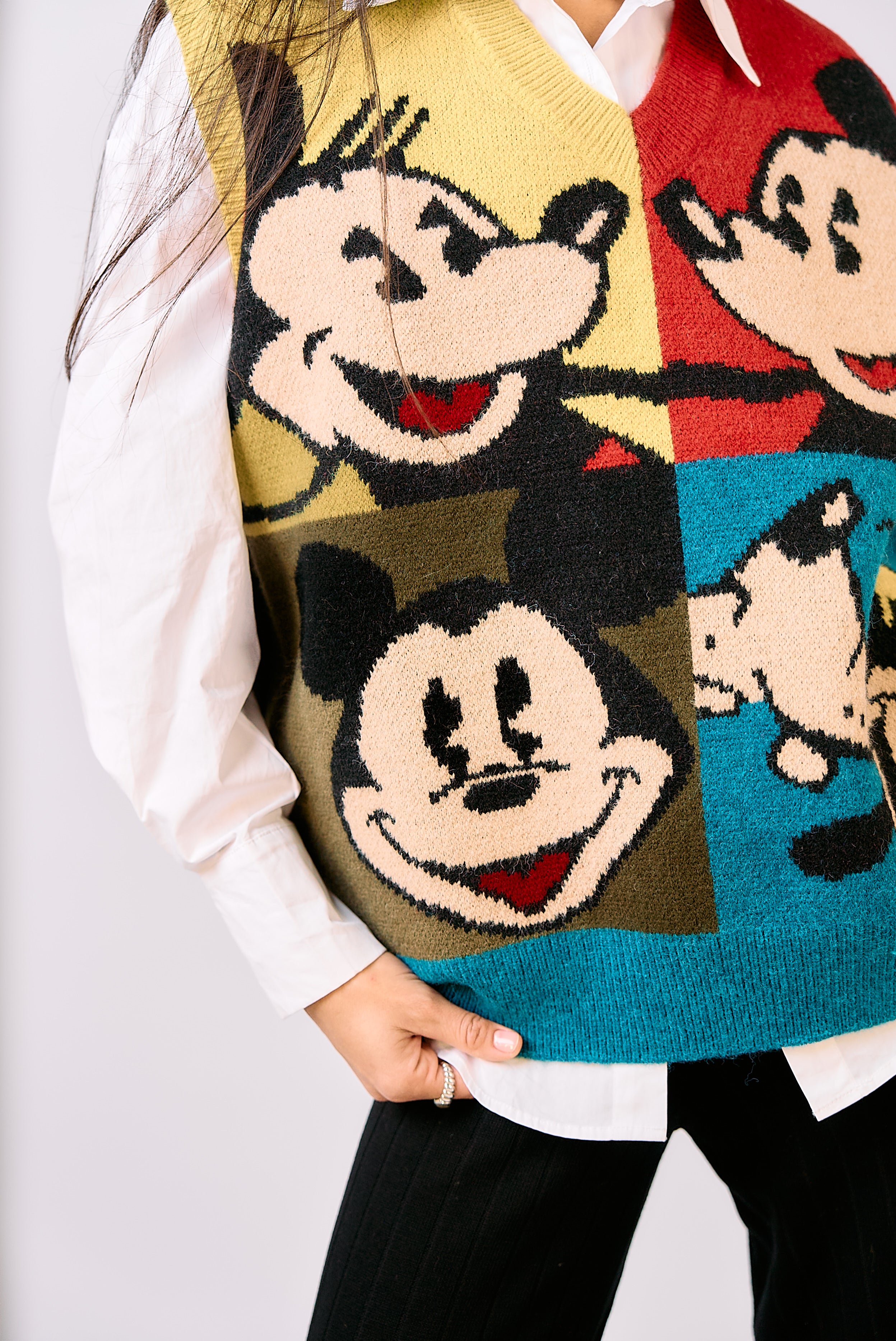 סריג אפודה מיקי מאוס