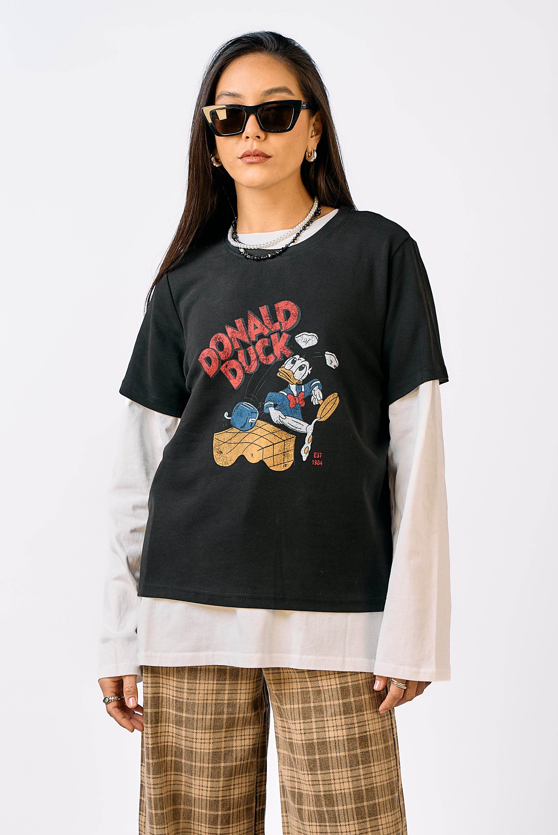 חולצת טי דונלד שחור