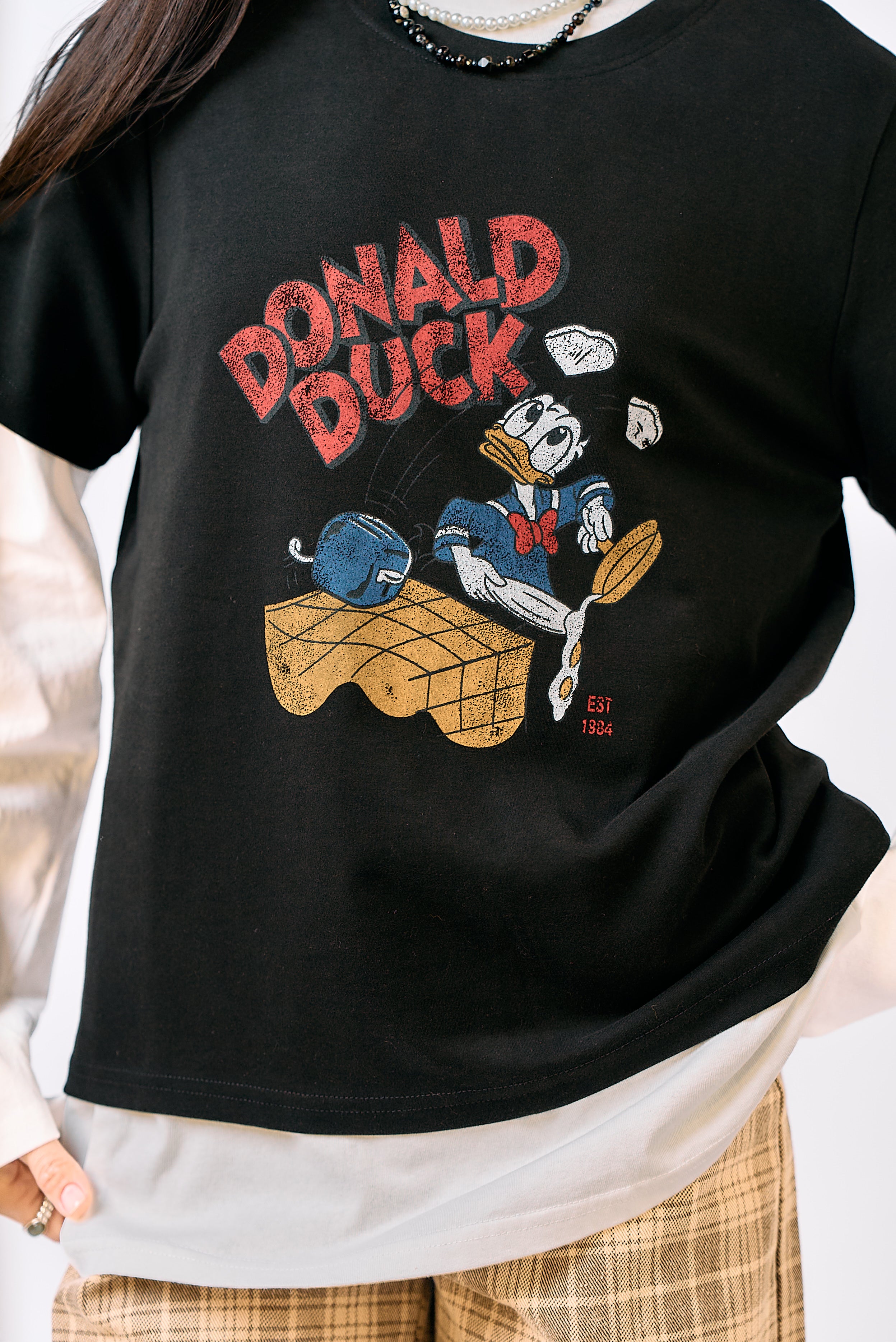 חולצת טי דונלד שחור