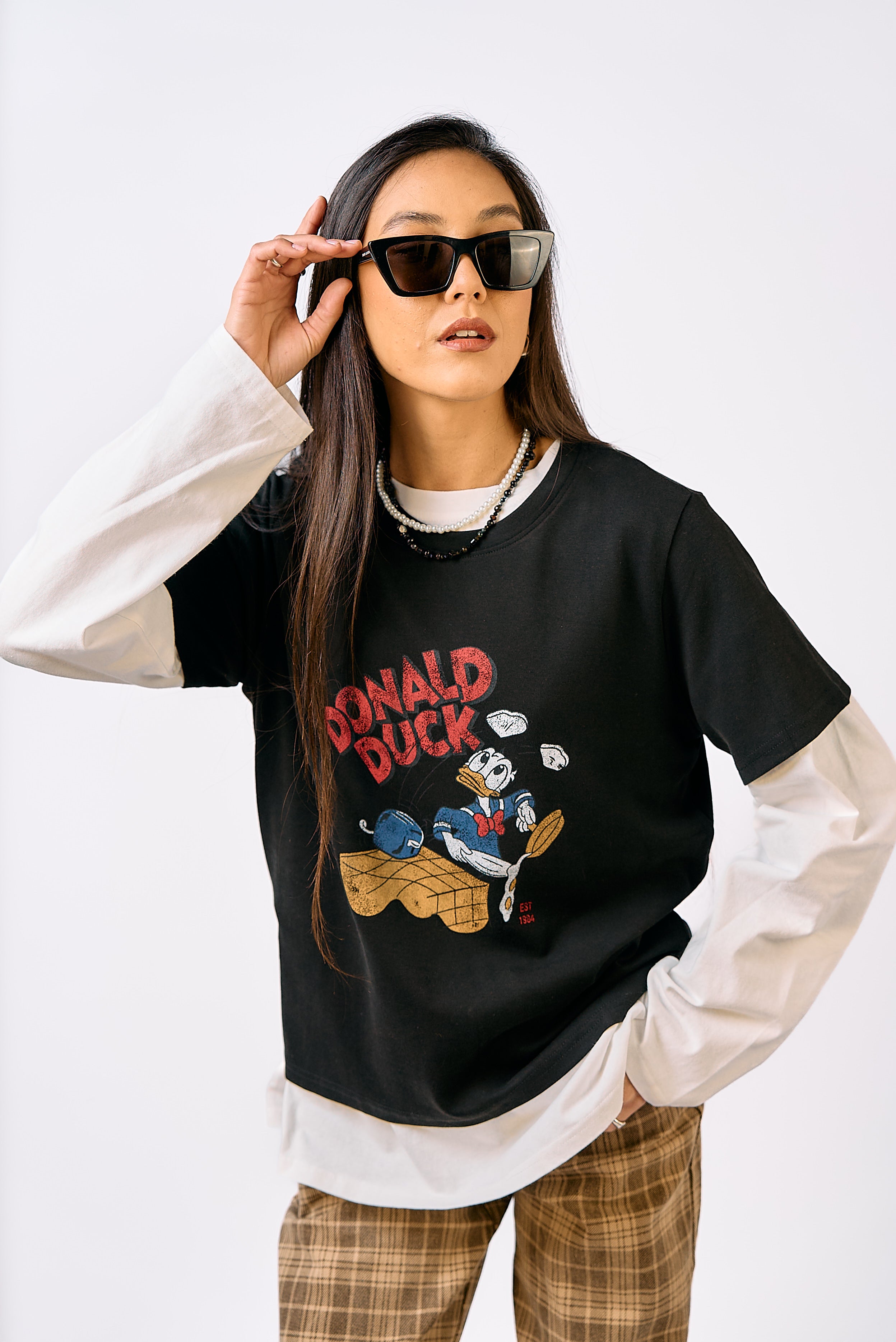 חולצת טי דונלד שחור