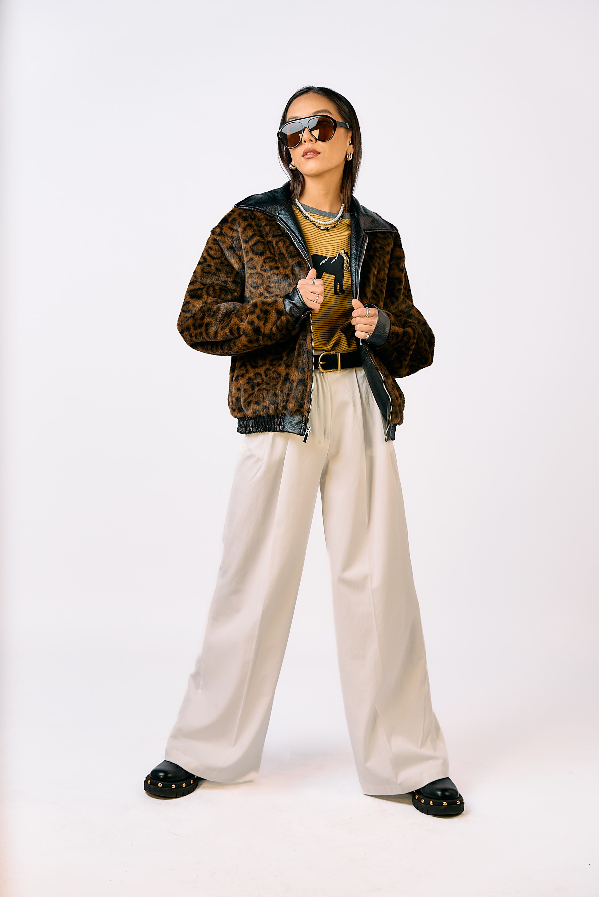 מכנס מחויט אמילי לבן