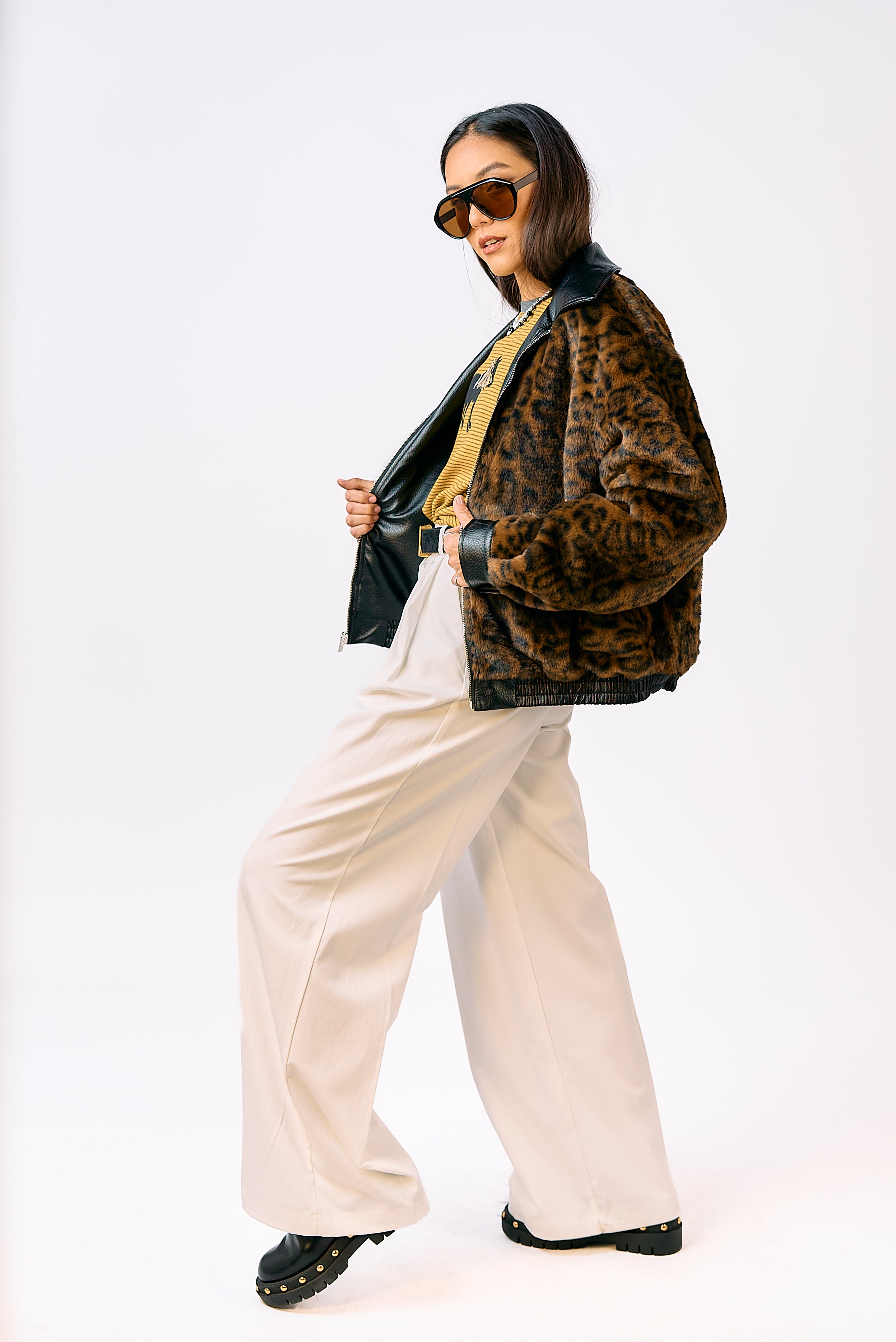 מכנס מחויט אמילי לבן