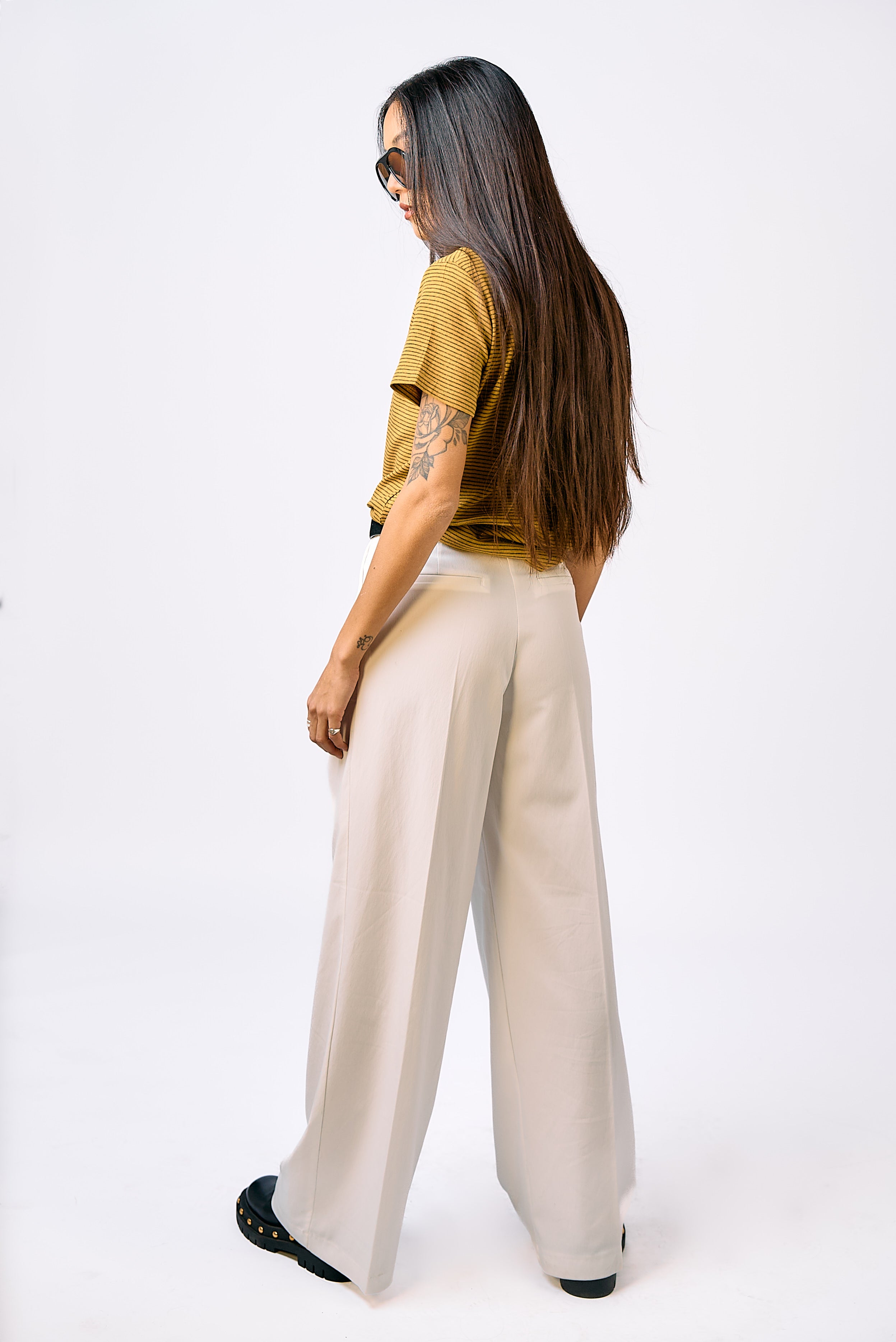 מכנס מחויט אמילי לבן