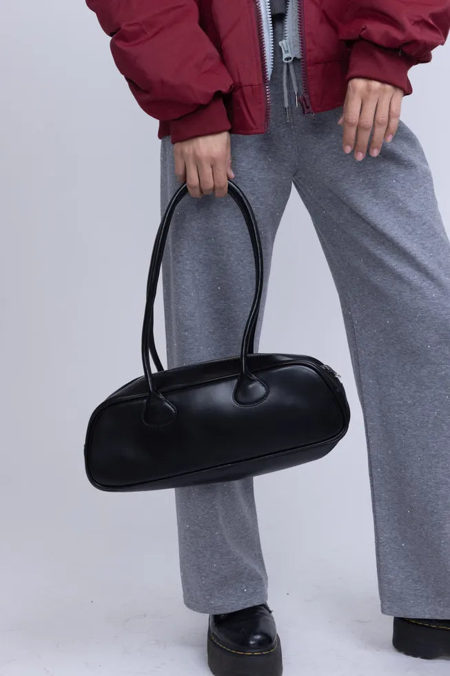 תיק כתף מלבן שחור