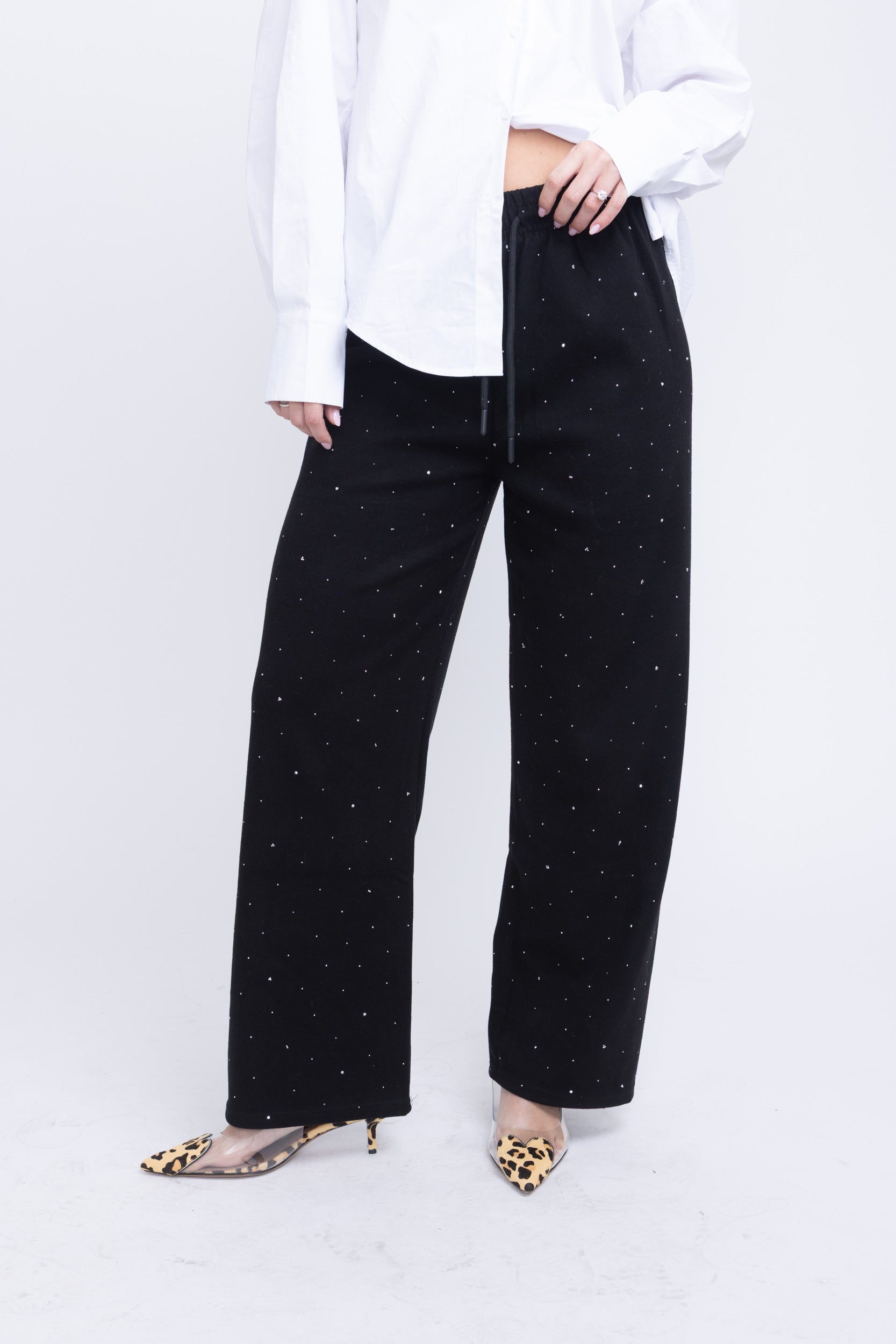 מכנס נוטי אבנים שחור