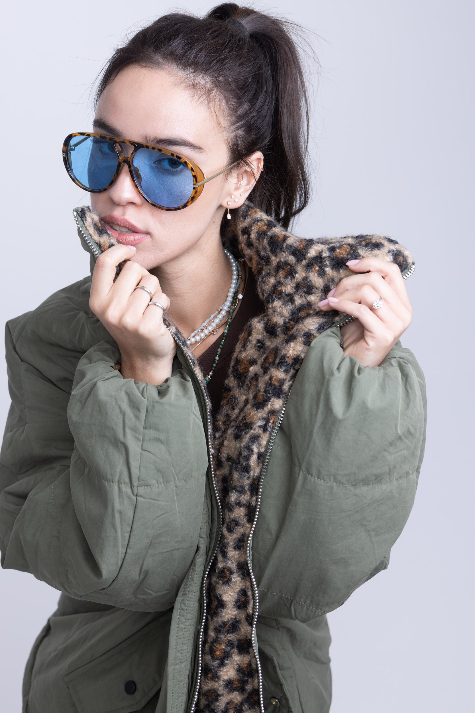 מעיל פוך דו צדדי