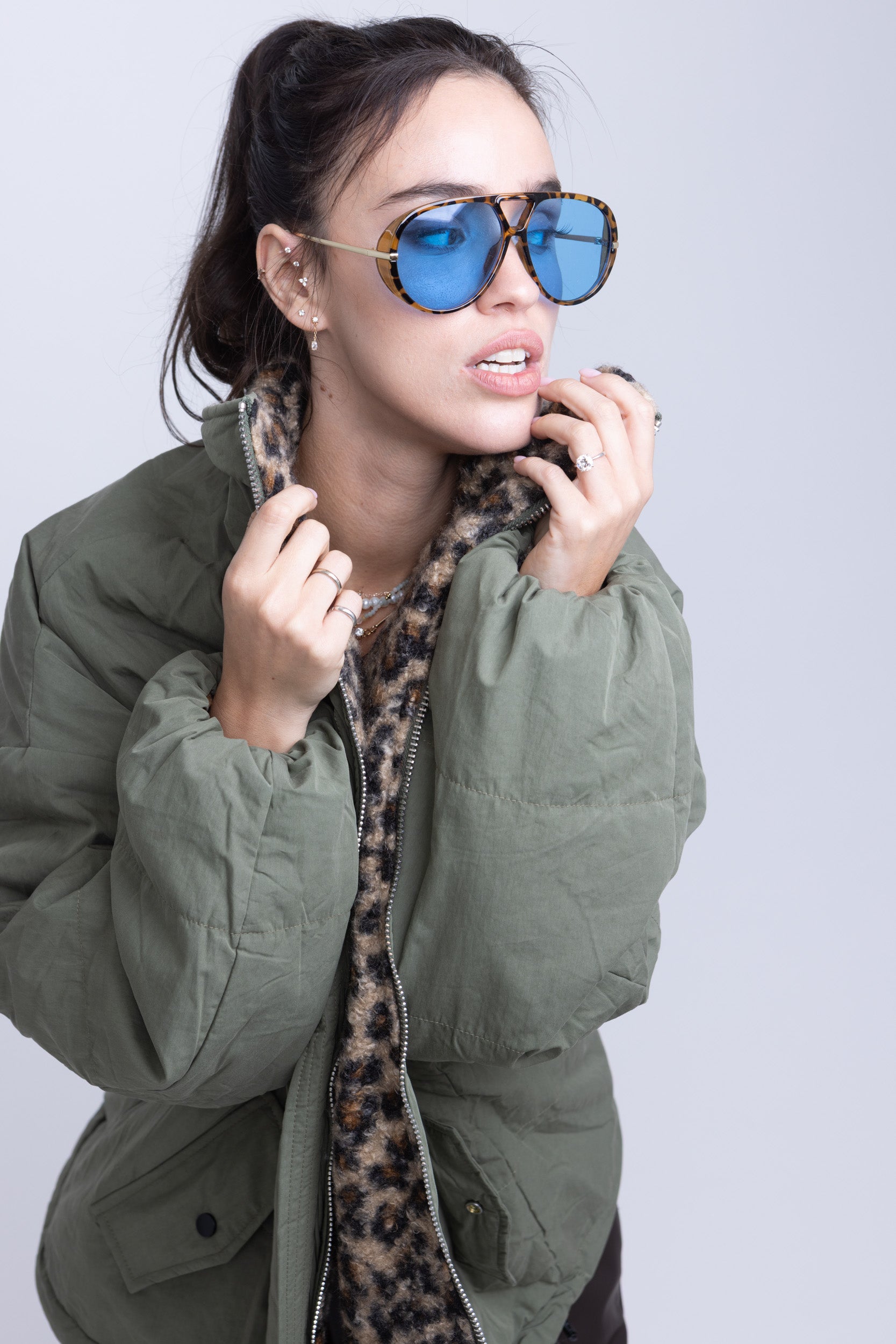 מעיל פוך דו צדדי