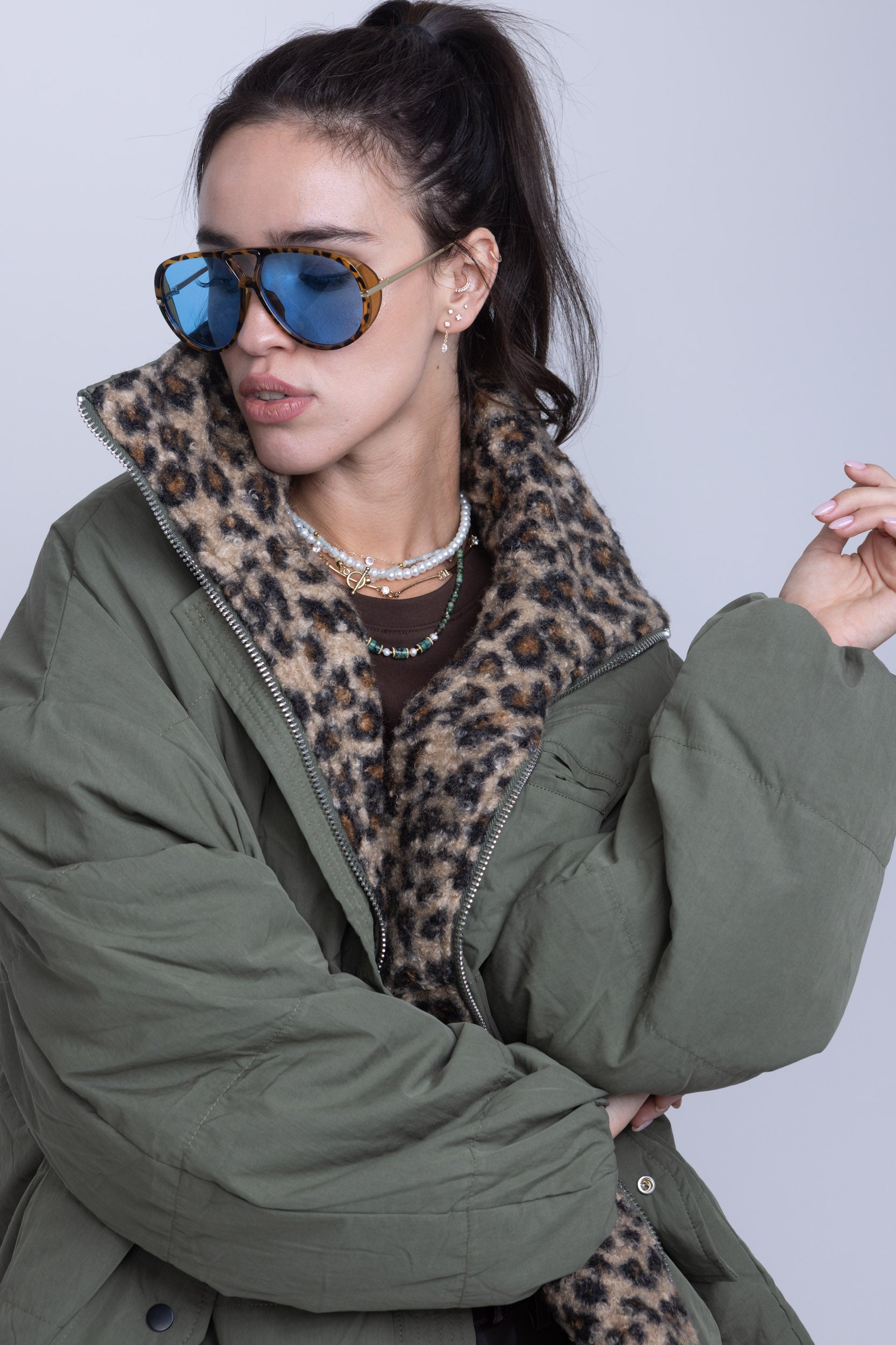 מעיל פוך דו צדדי