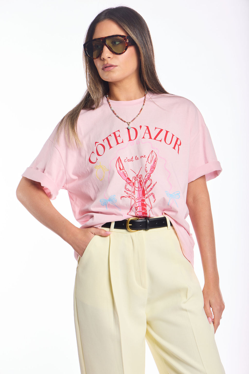 חולצת טי קוטי ורוד