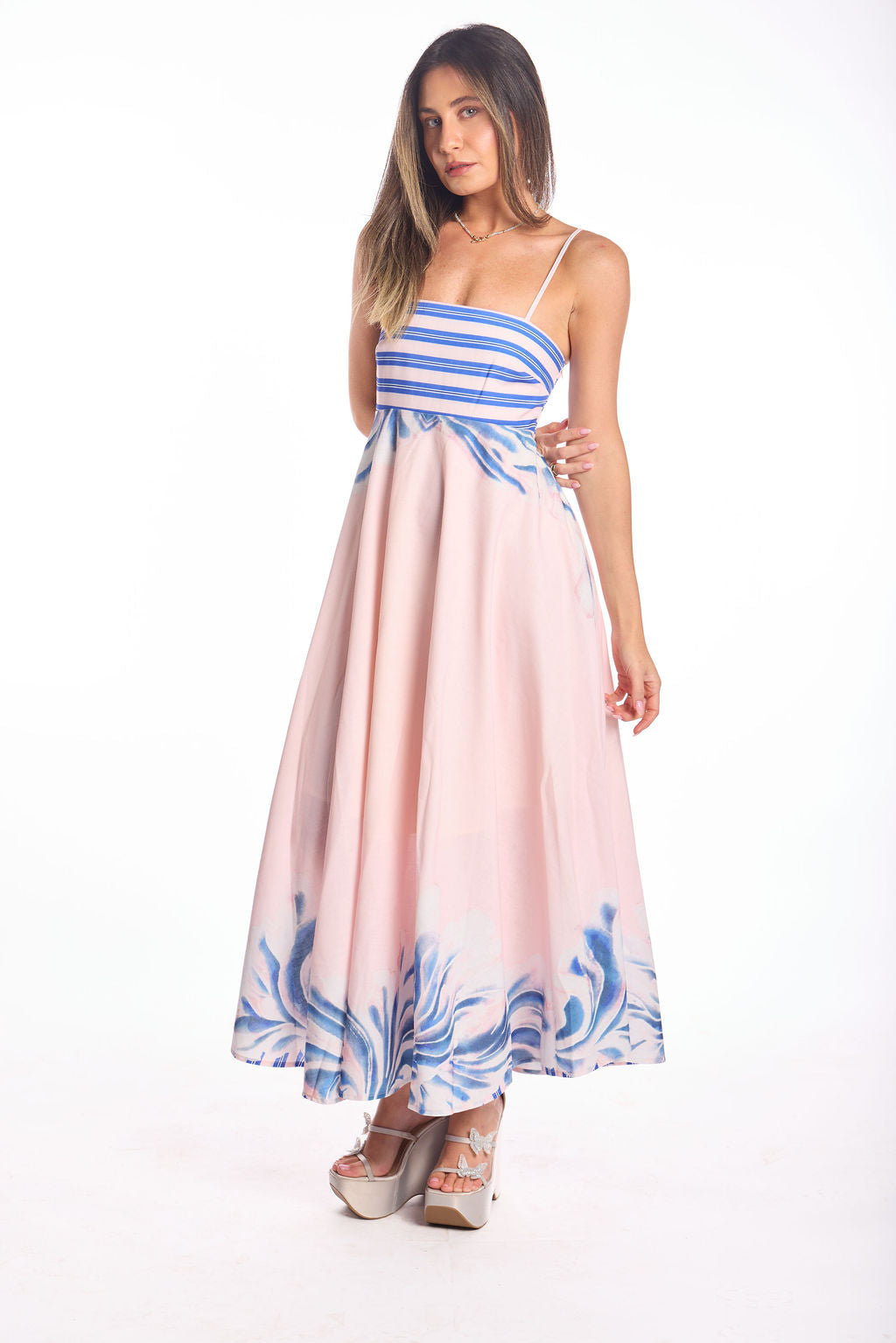 שמלת נינה ורוד