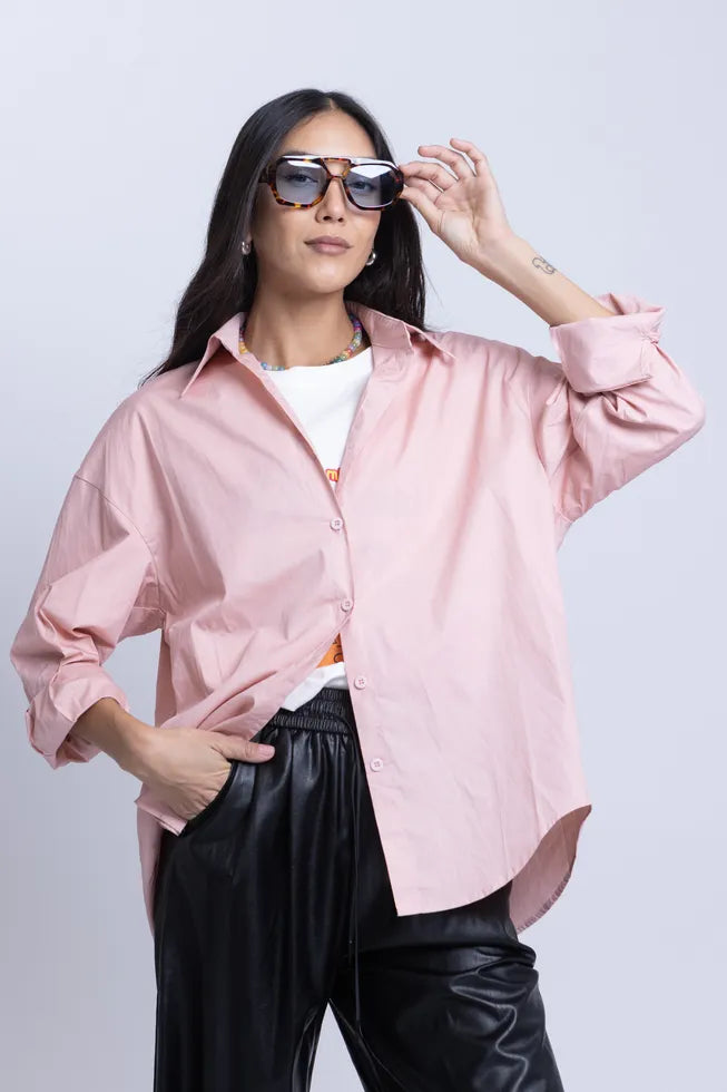 מכופתרת שחר ורוד עתיק