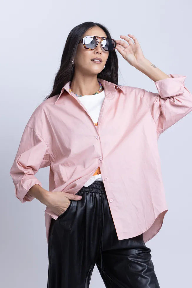 מכופתרת שחר ורוד עתיק