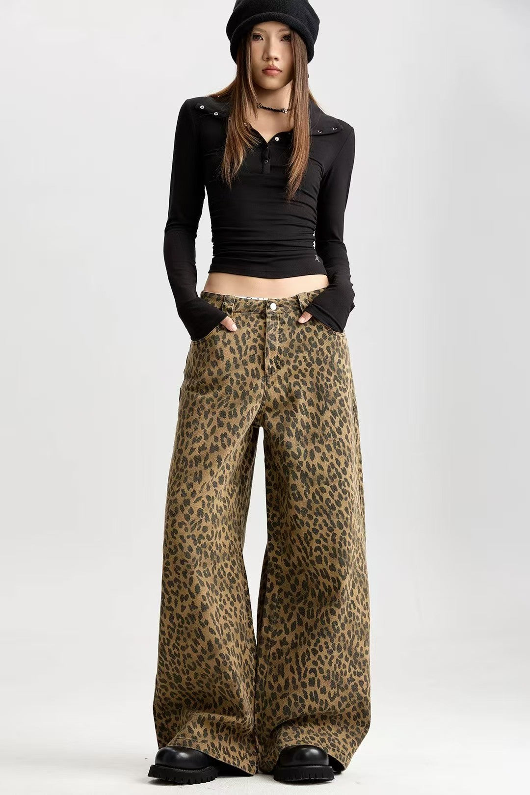 ג׳ינס היילי מנומר