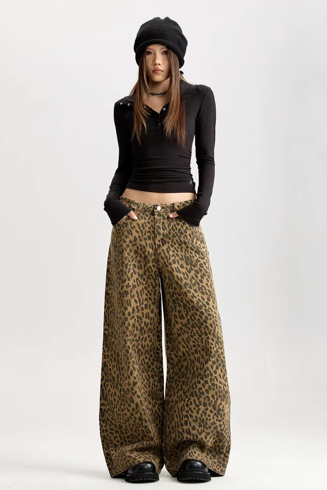 ג׳ינס היילי מנומר