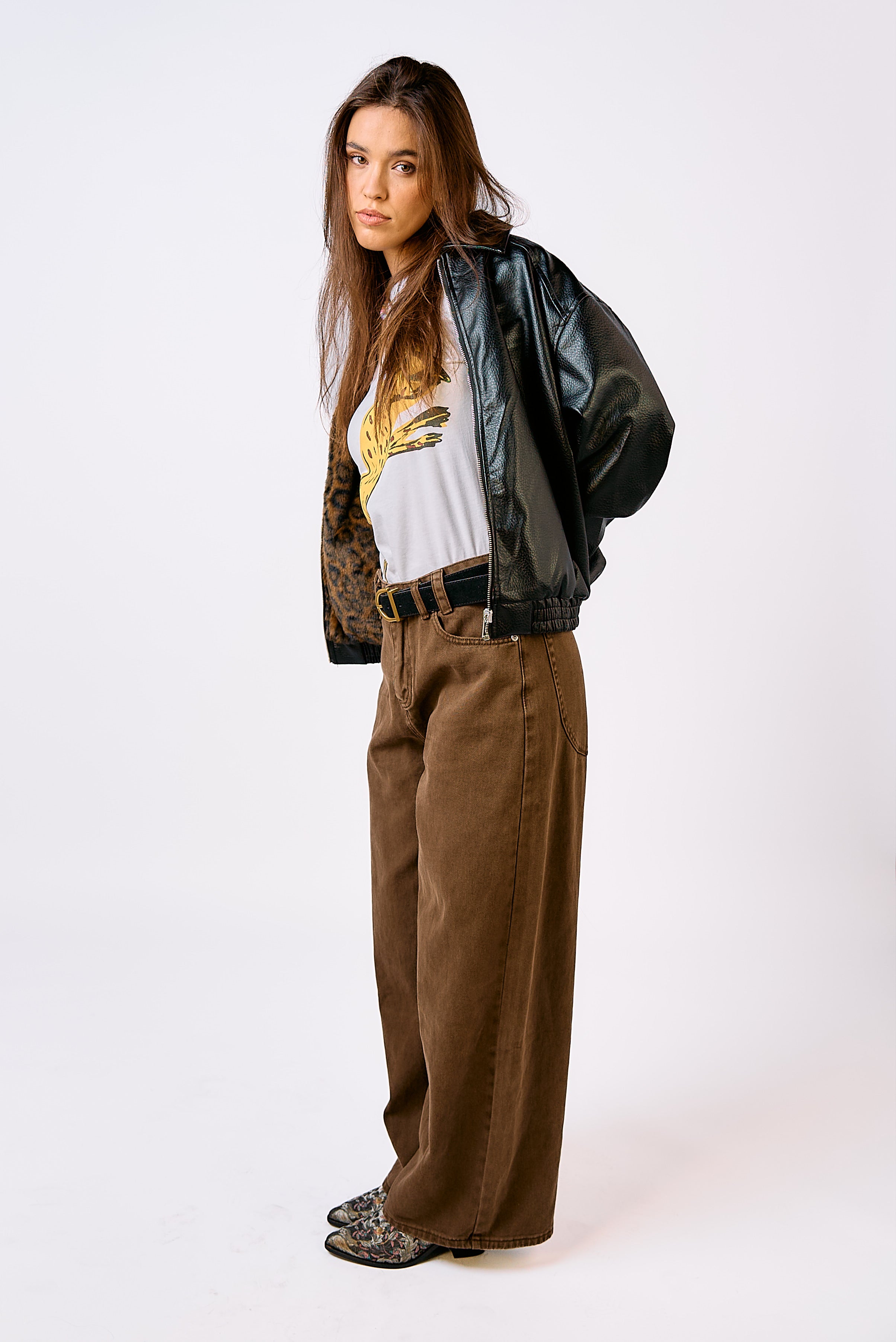 ג׳ינס מרינה חום