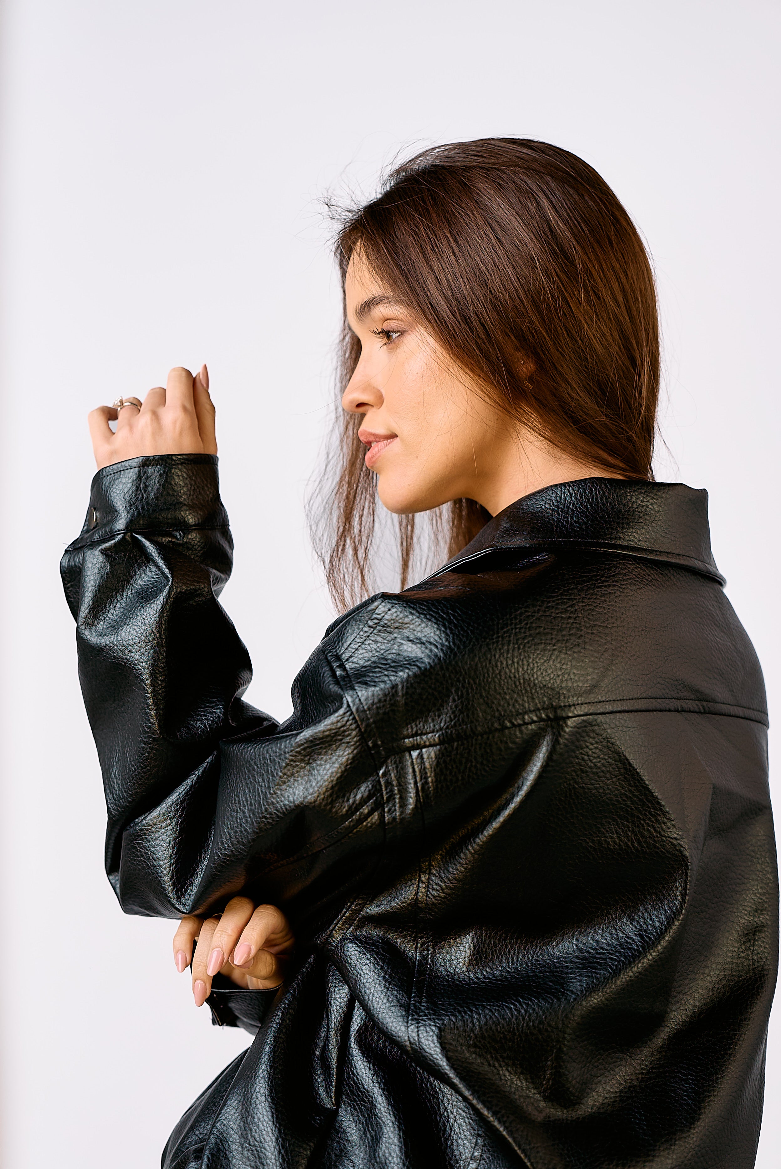 מעיל עמית עור ומנומר