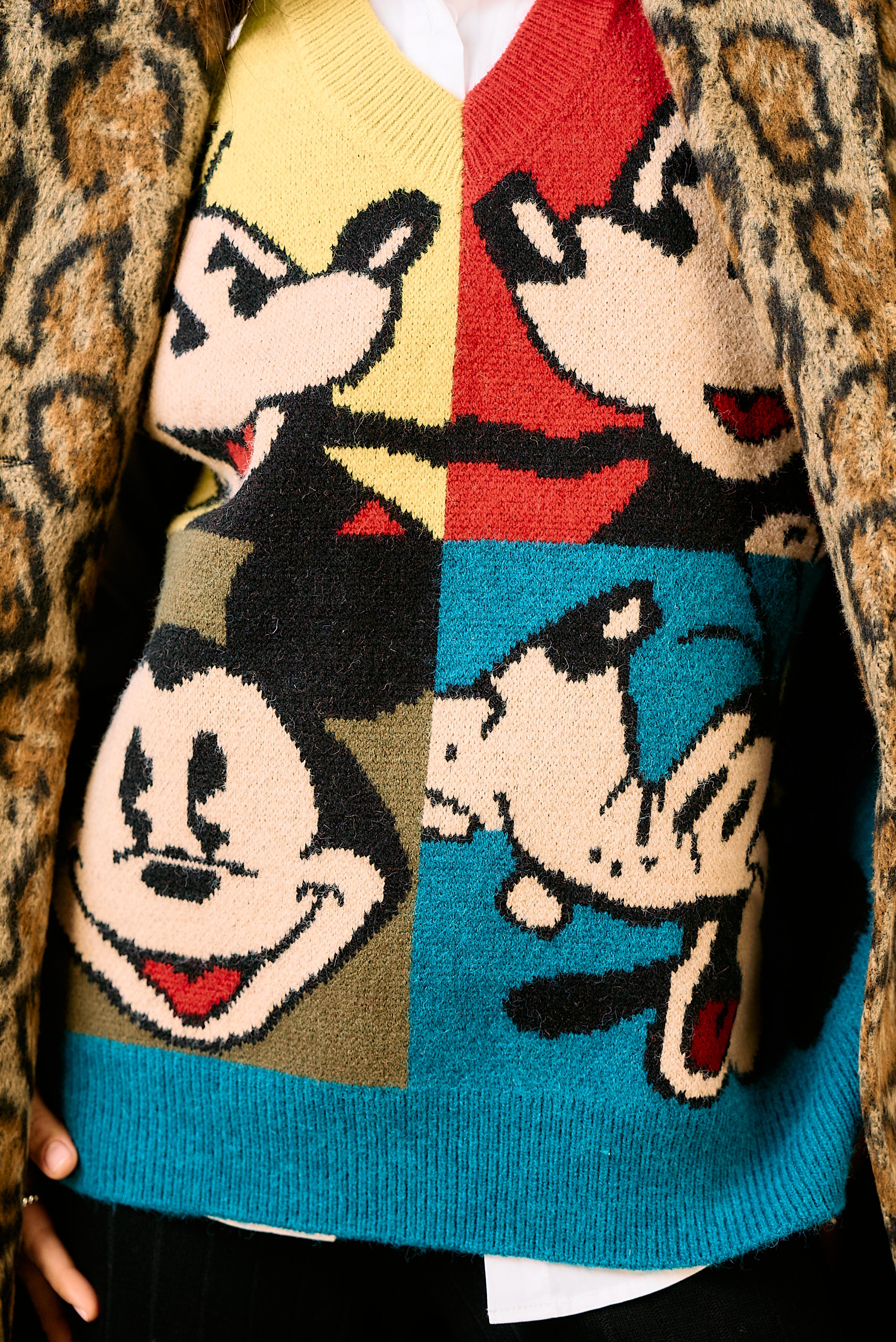 סריג אפודה מיקי מאוס