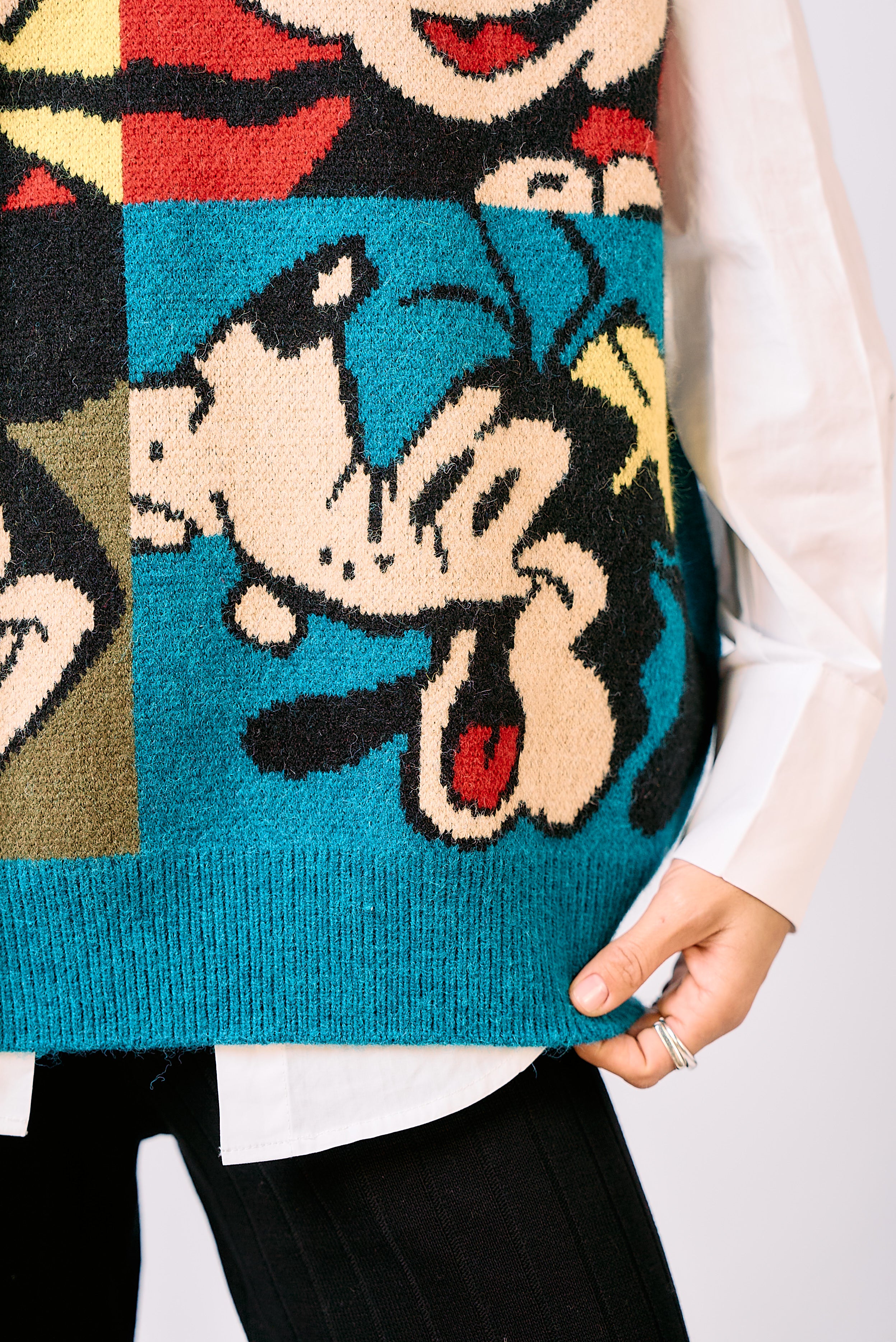 סריג אפודה מיקי מאוס