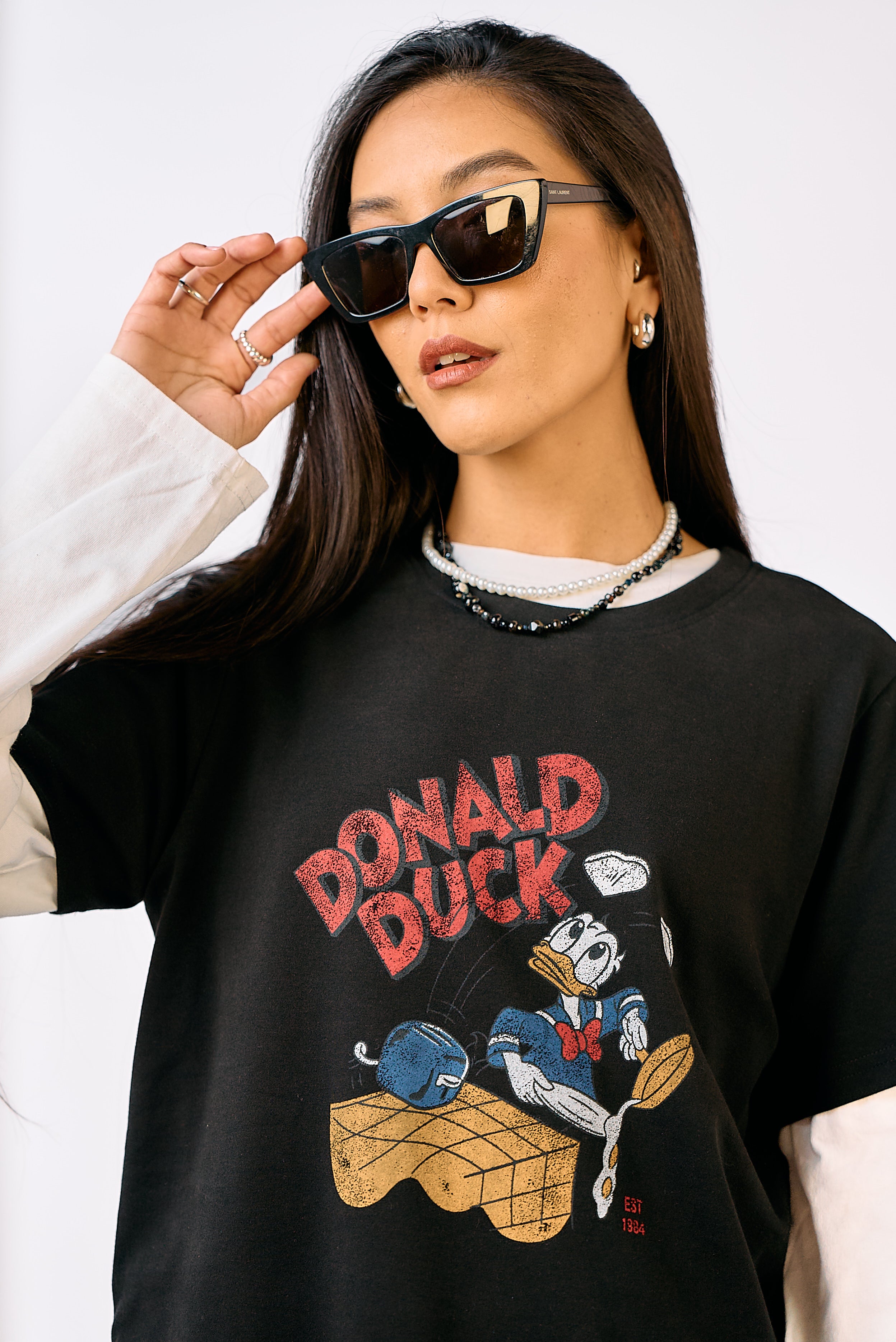 חולצת טי דונלד שחור