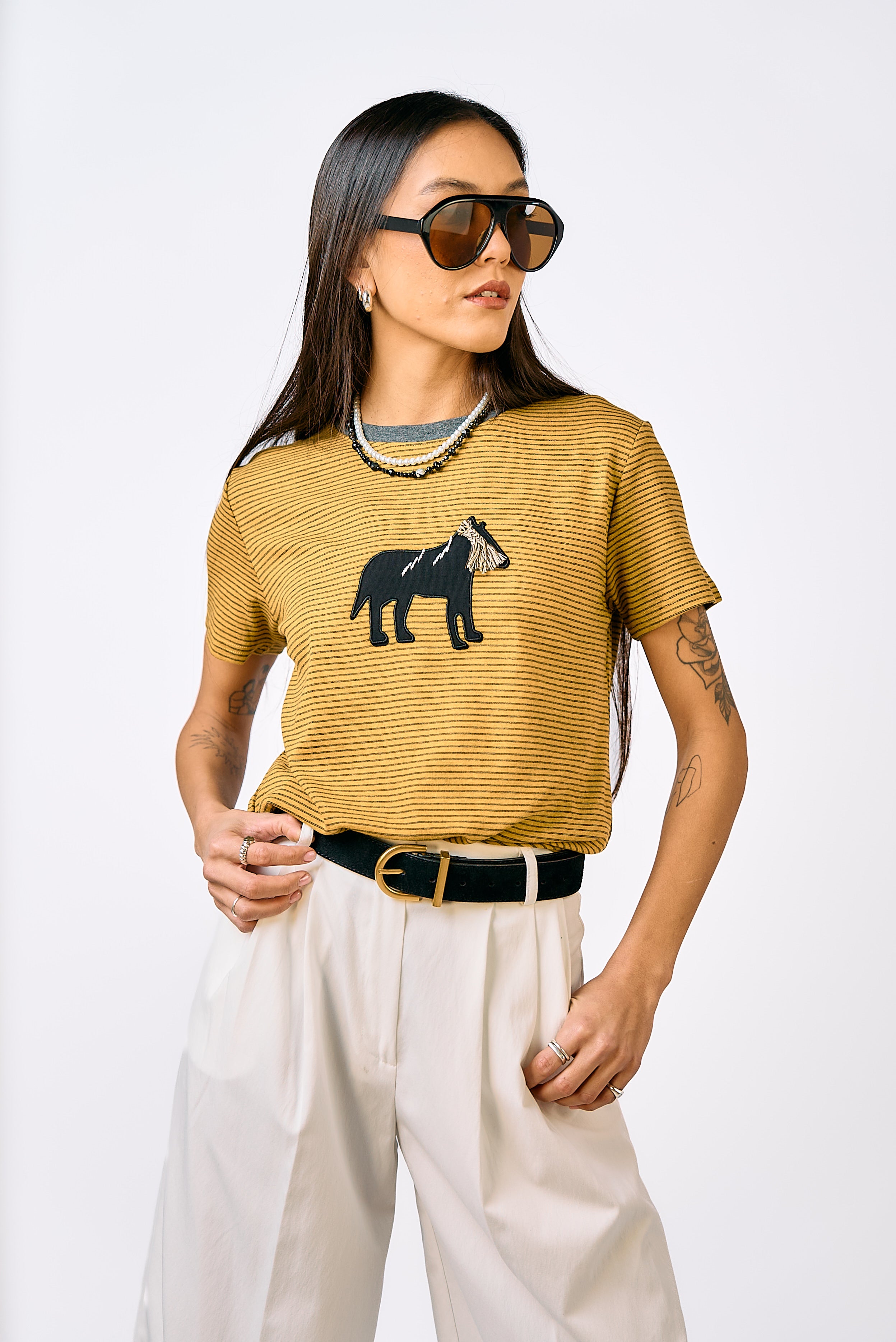 חולצת טי אוניק פסים