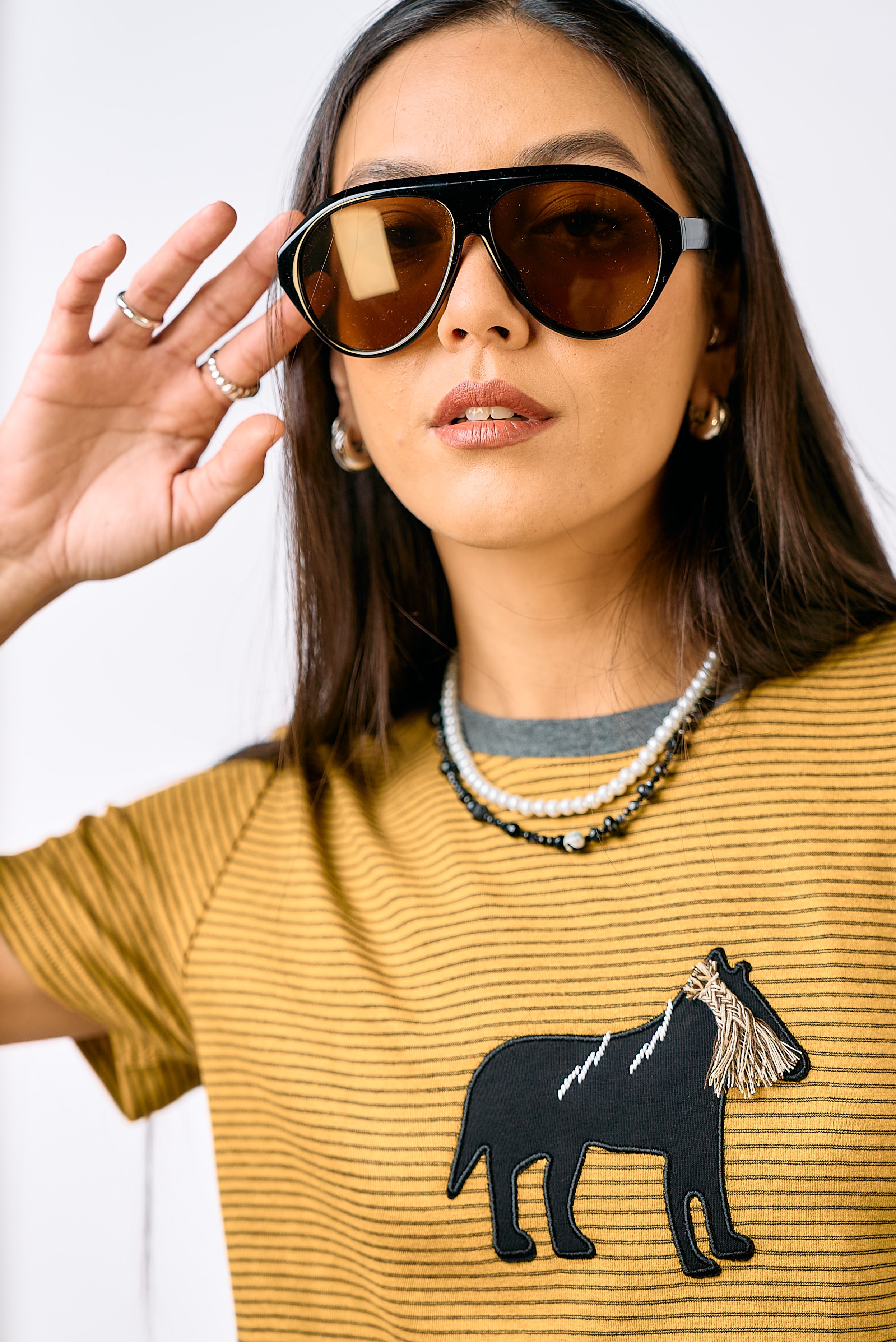 חולצת טי אוניק פסים