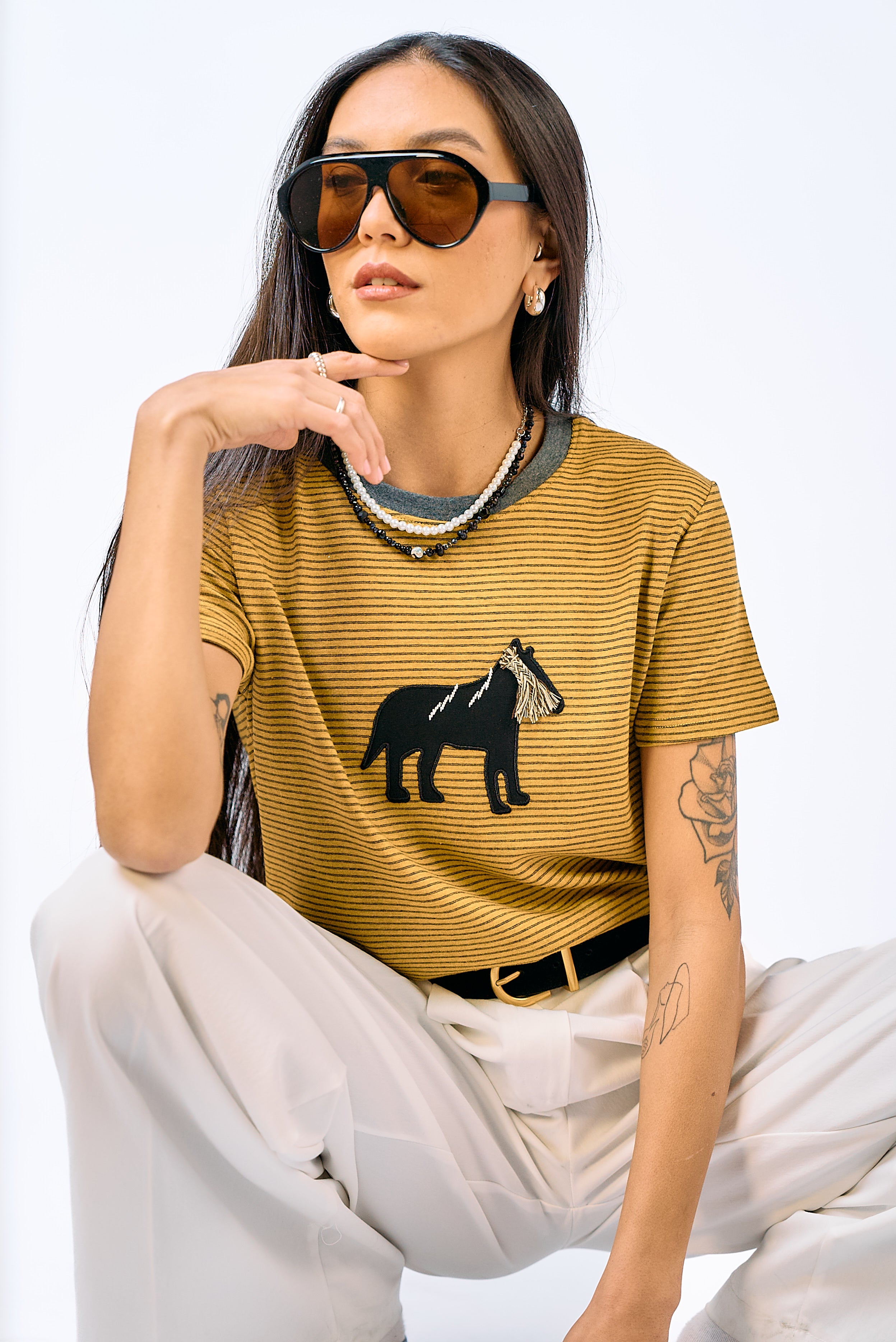 חולצת טי אוניק פסים