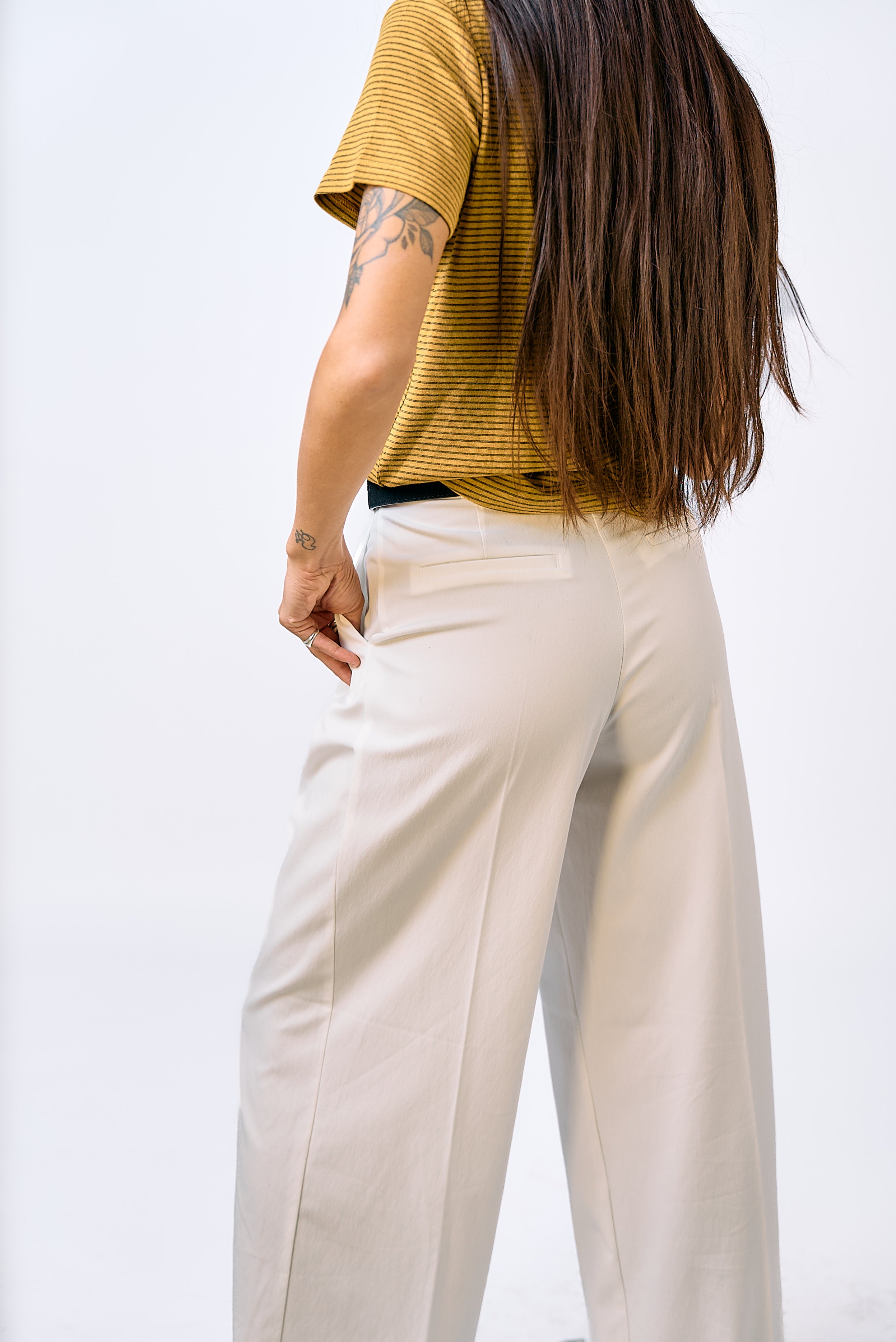 מכנס מחויט אמילי לבן