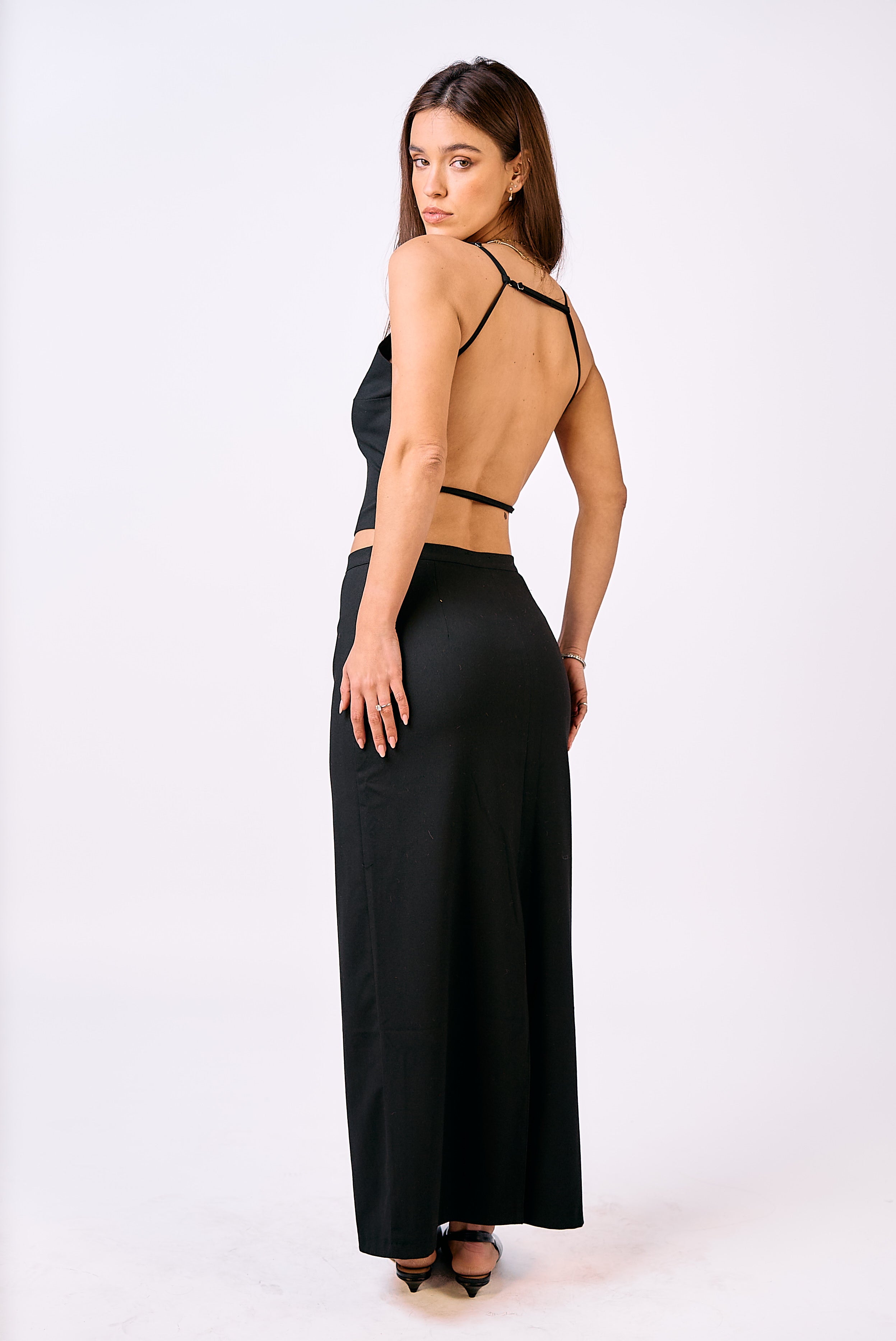 סט חצאית אוליביה שחור