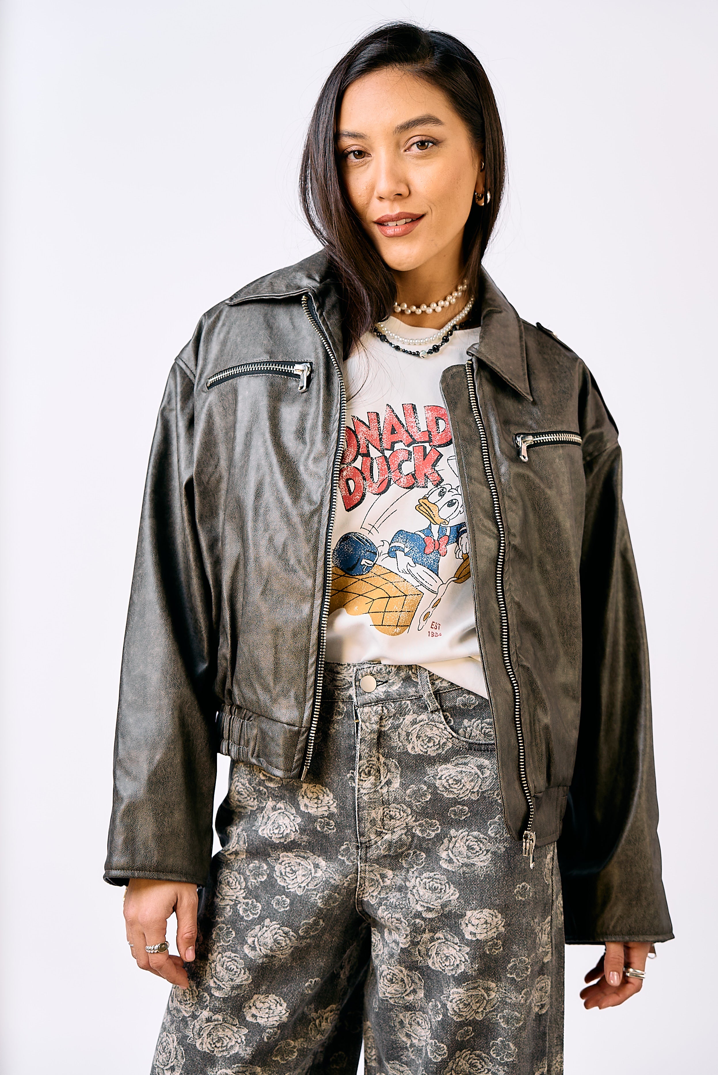 מעיל דמוי עור