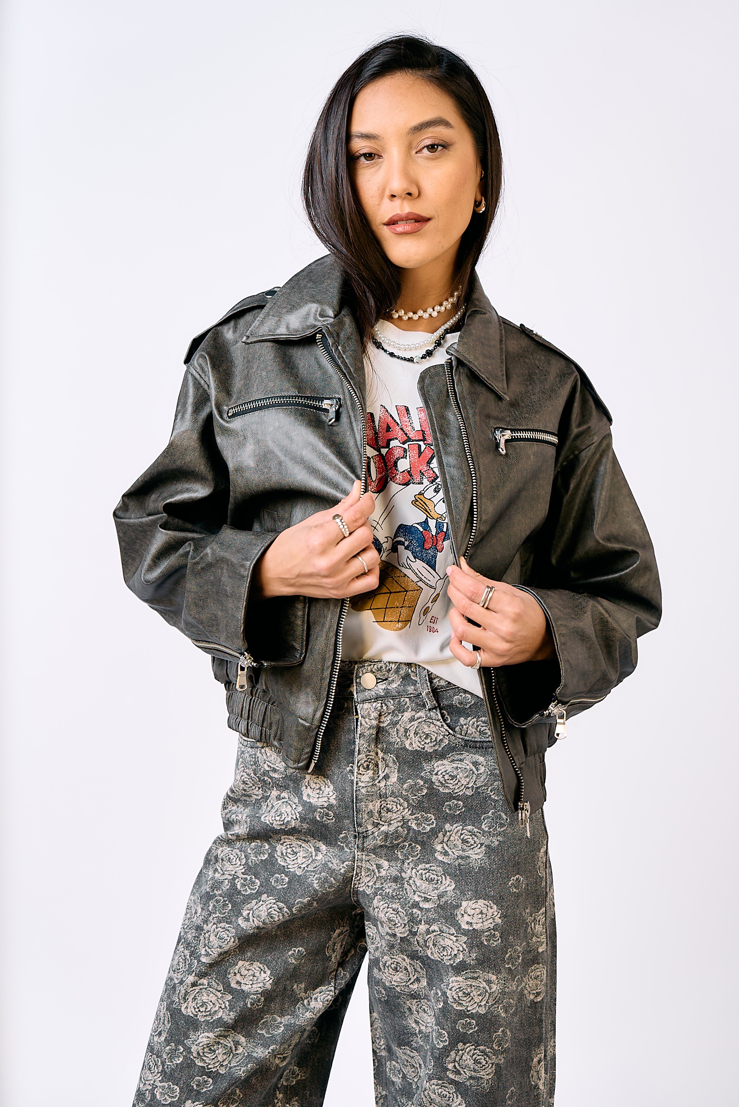 מעיל דמוי עור