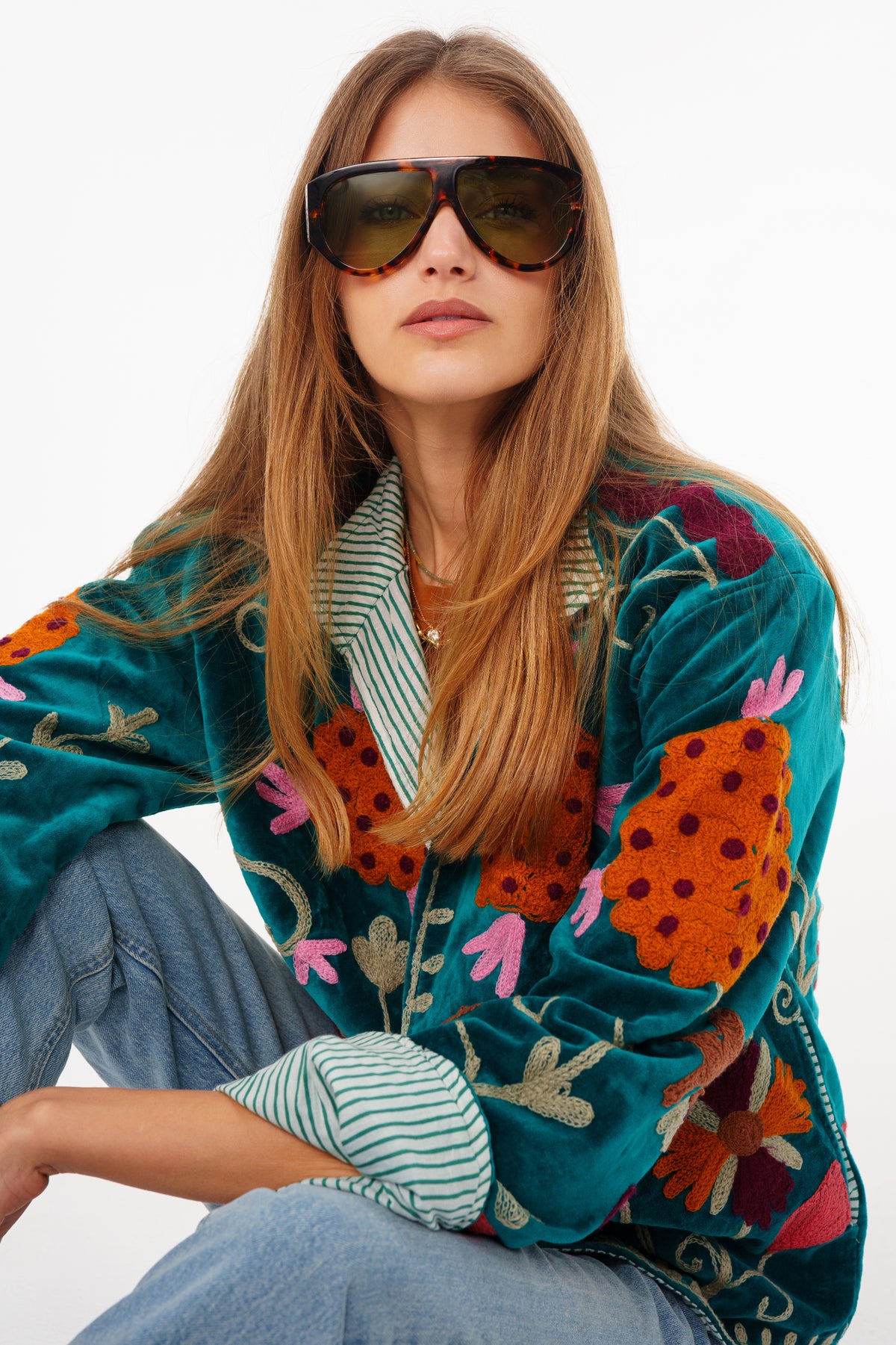 ג׳קט סוזאן טורקיז