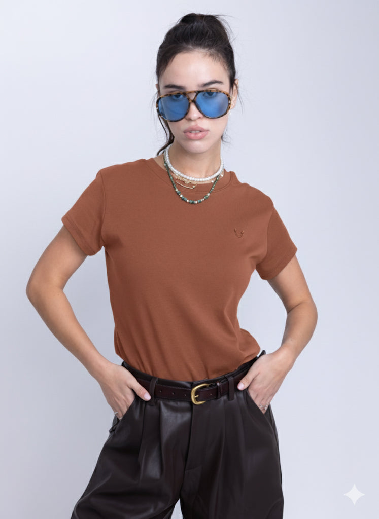 חולצת טי סמייל חמרה