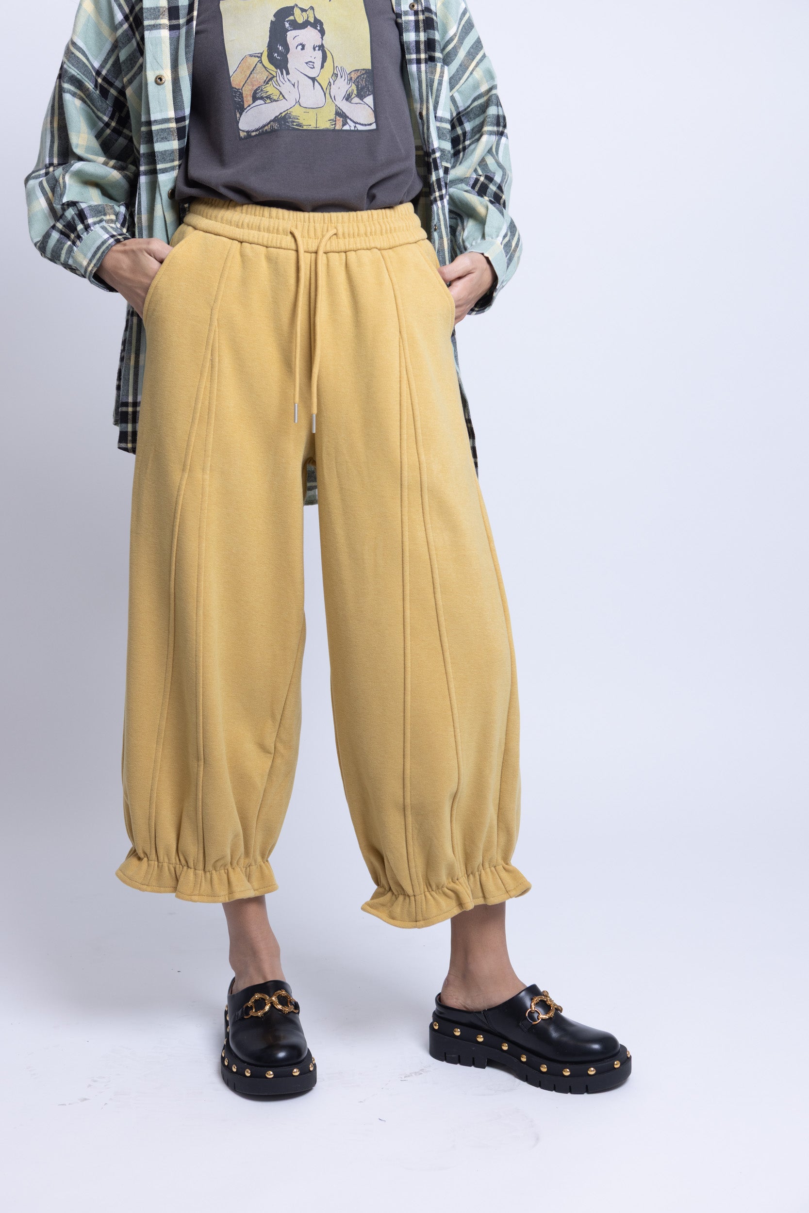 מכנס דמי בלון חרדל