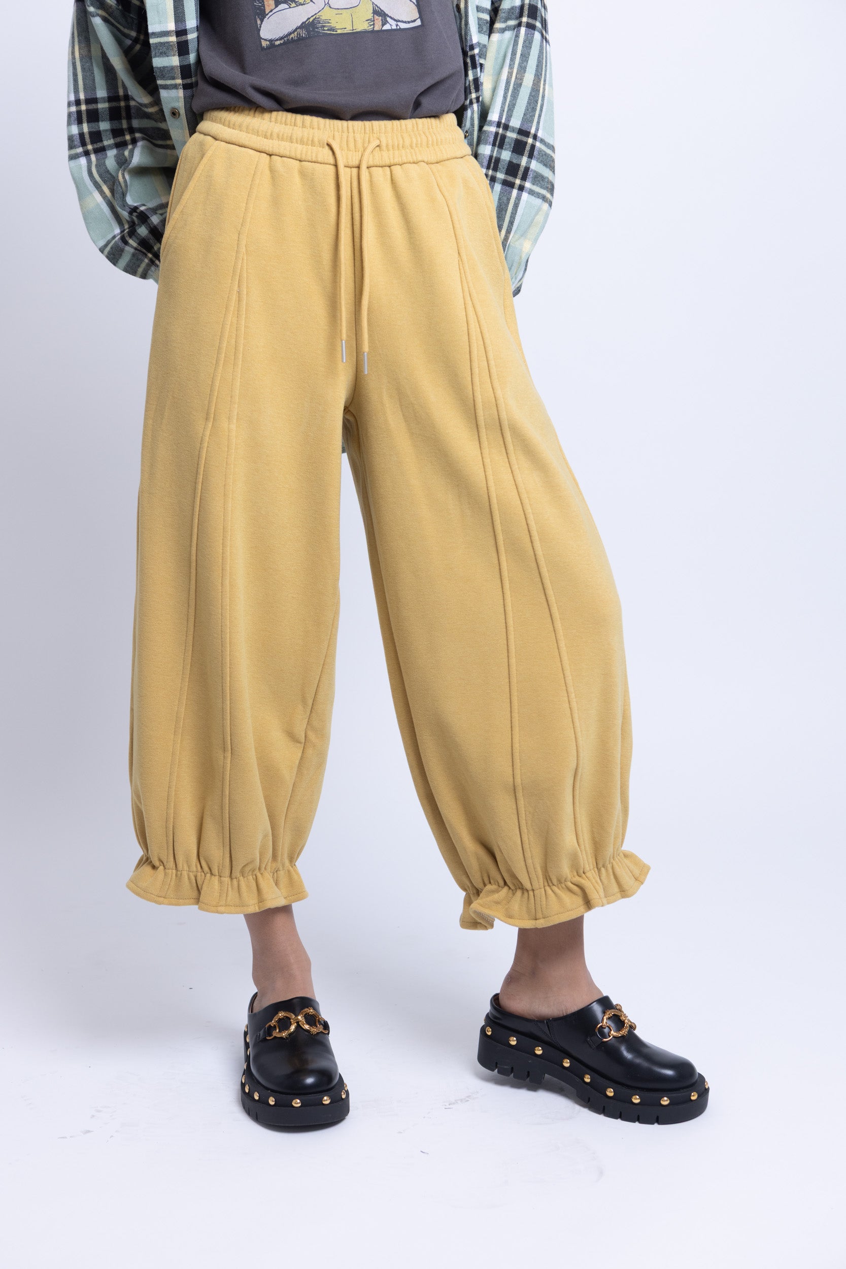 מכנס דמי בלון חרדל