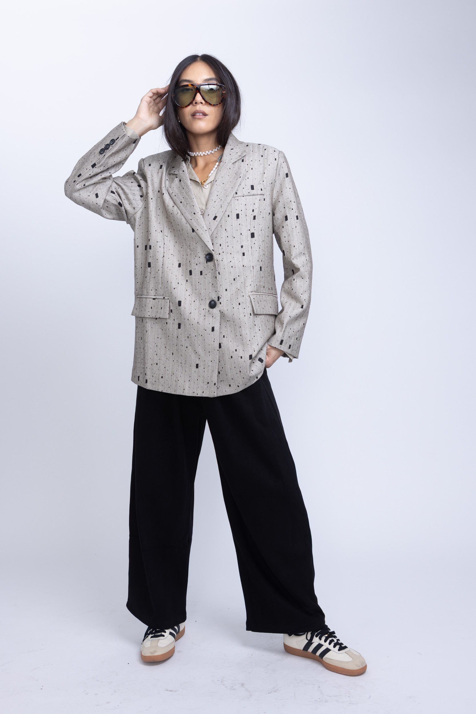 מכנס פוטר סיאול שחור