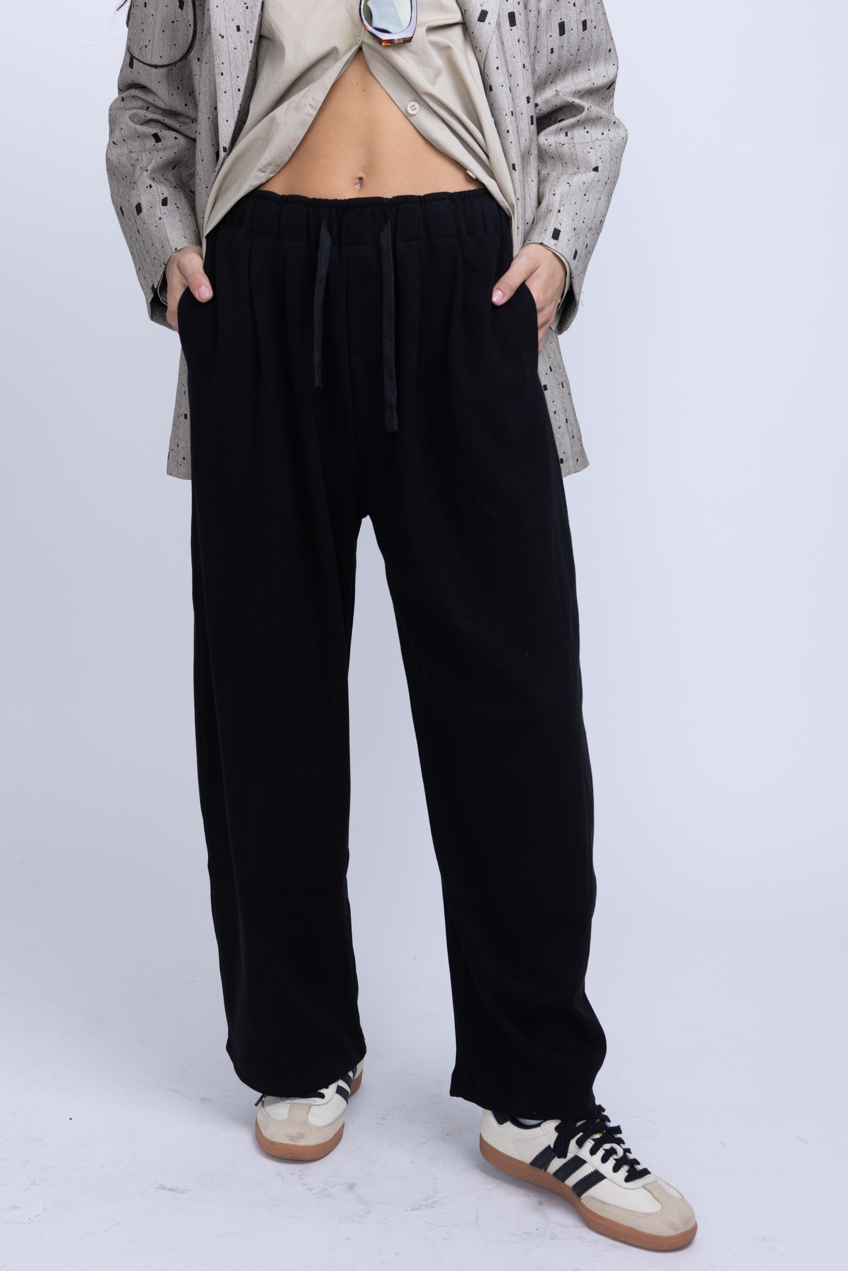 מכנס פוטר סיאול שחור