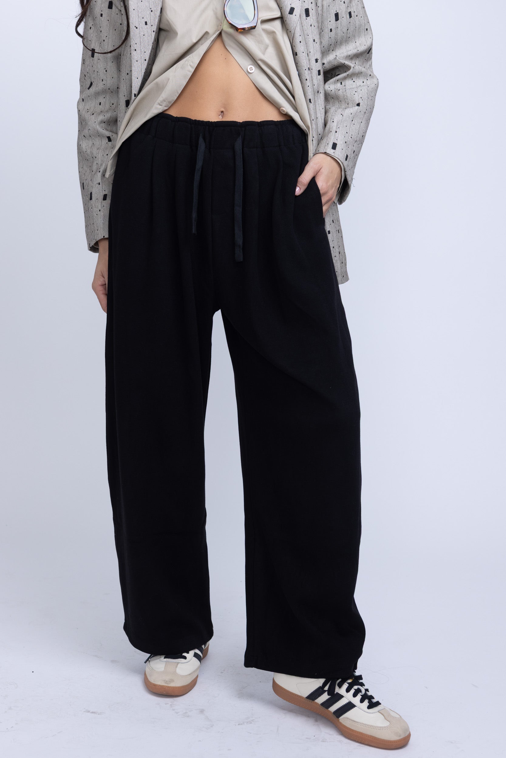 מכנס פוטר סיאול שחור