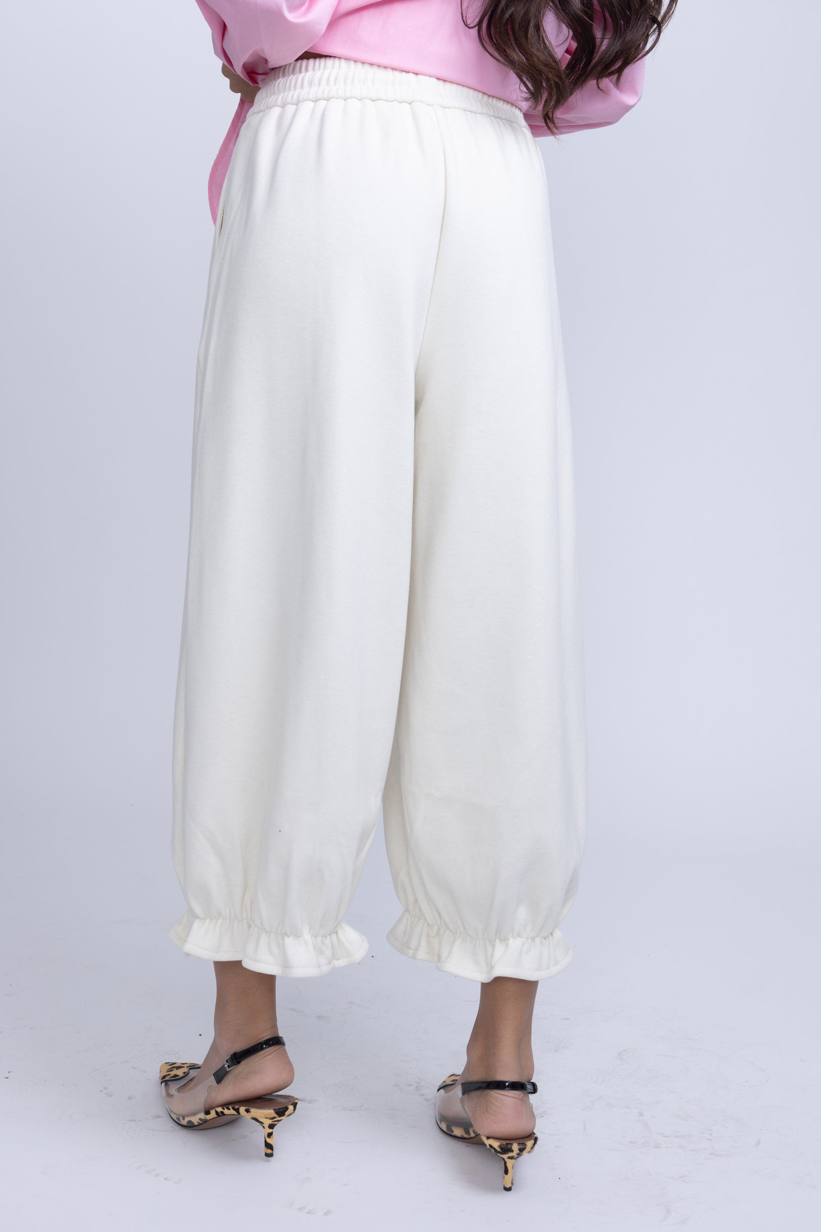 מכנס דמי בלון שמנת