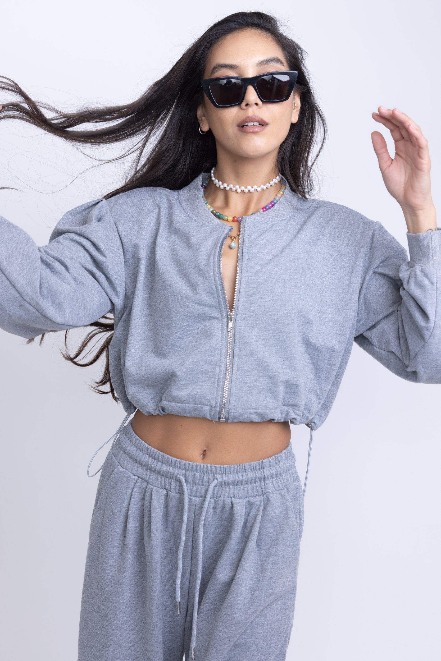 חליפת פוטר ננה אפור